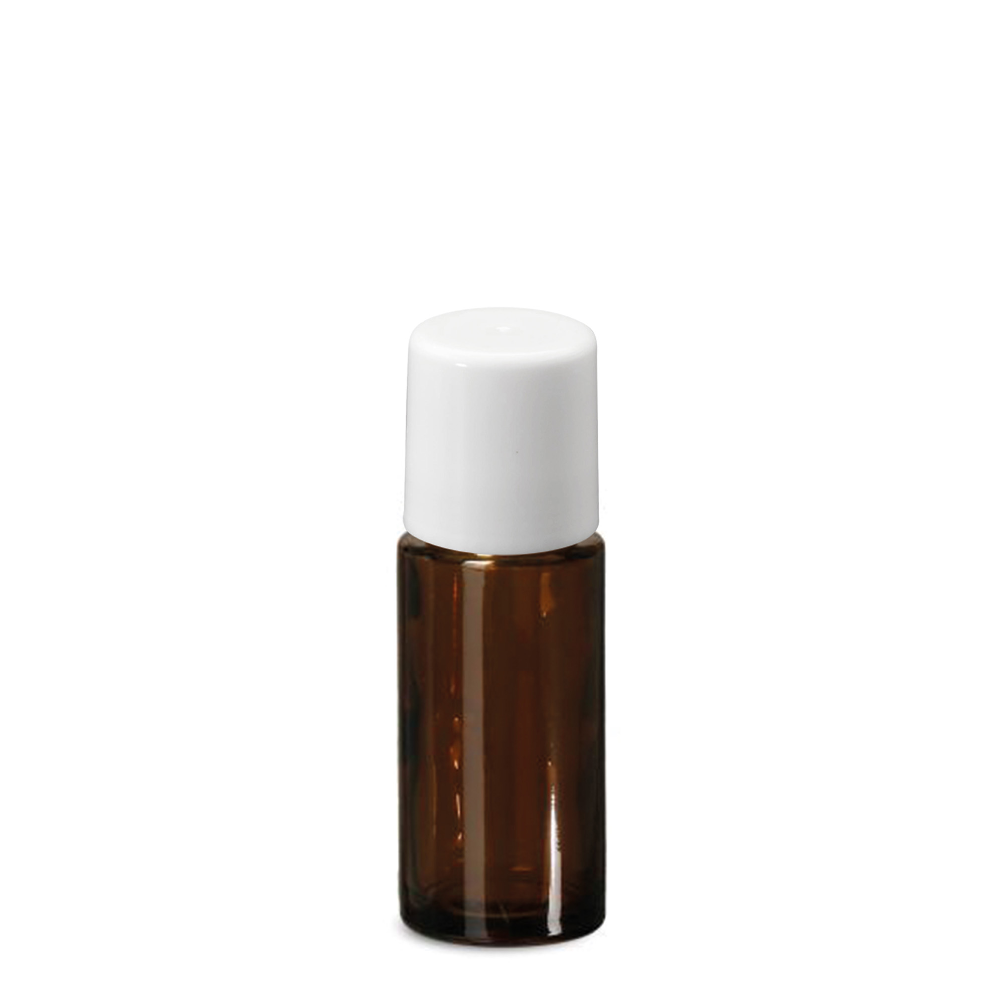 50 ml roll-on bottle, glass, brown, opening: screw cap 50 ml roll-on bottle, glass, brown, opening: screw cap