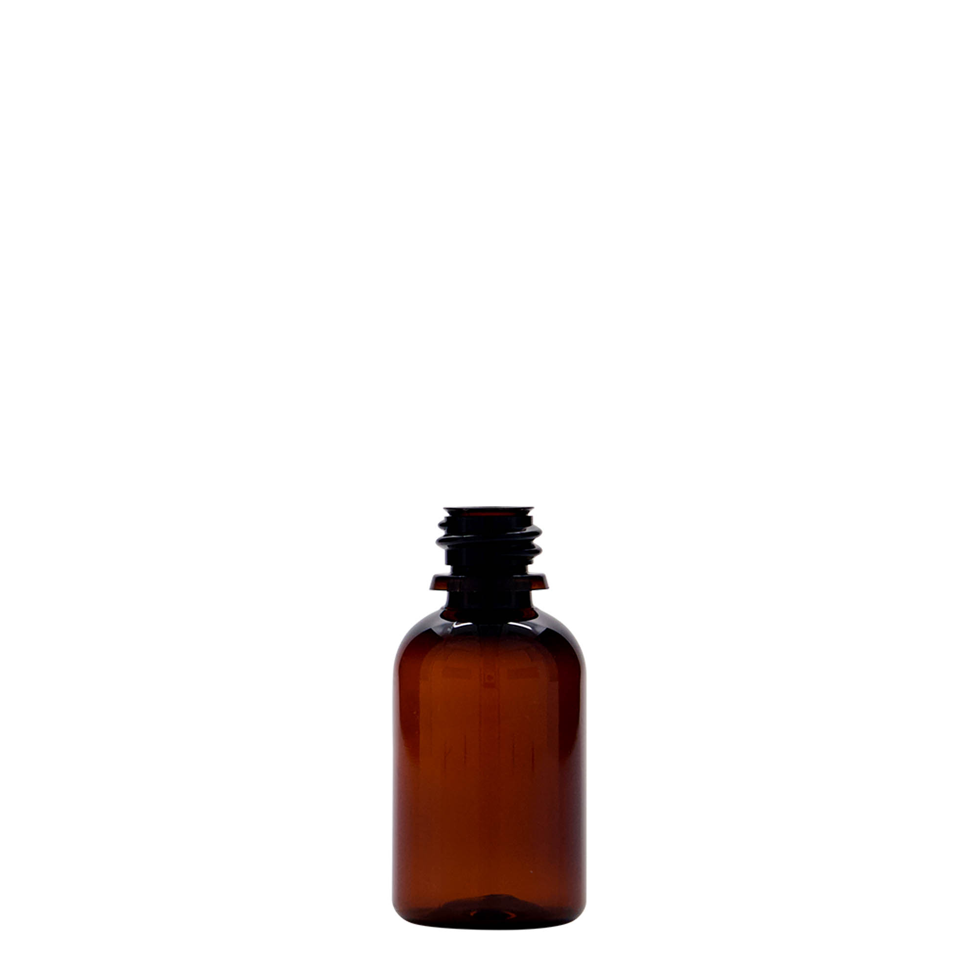30 ml PET medical bottle 'Easy Living', brown, plastic, opening: DIN 18
