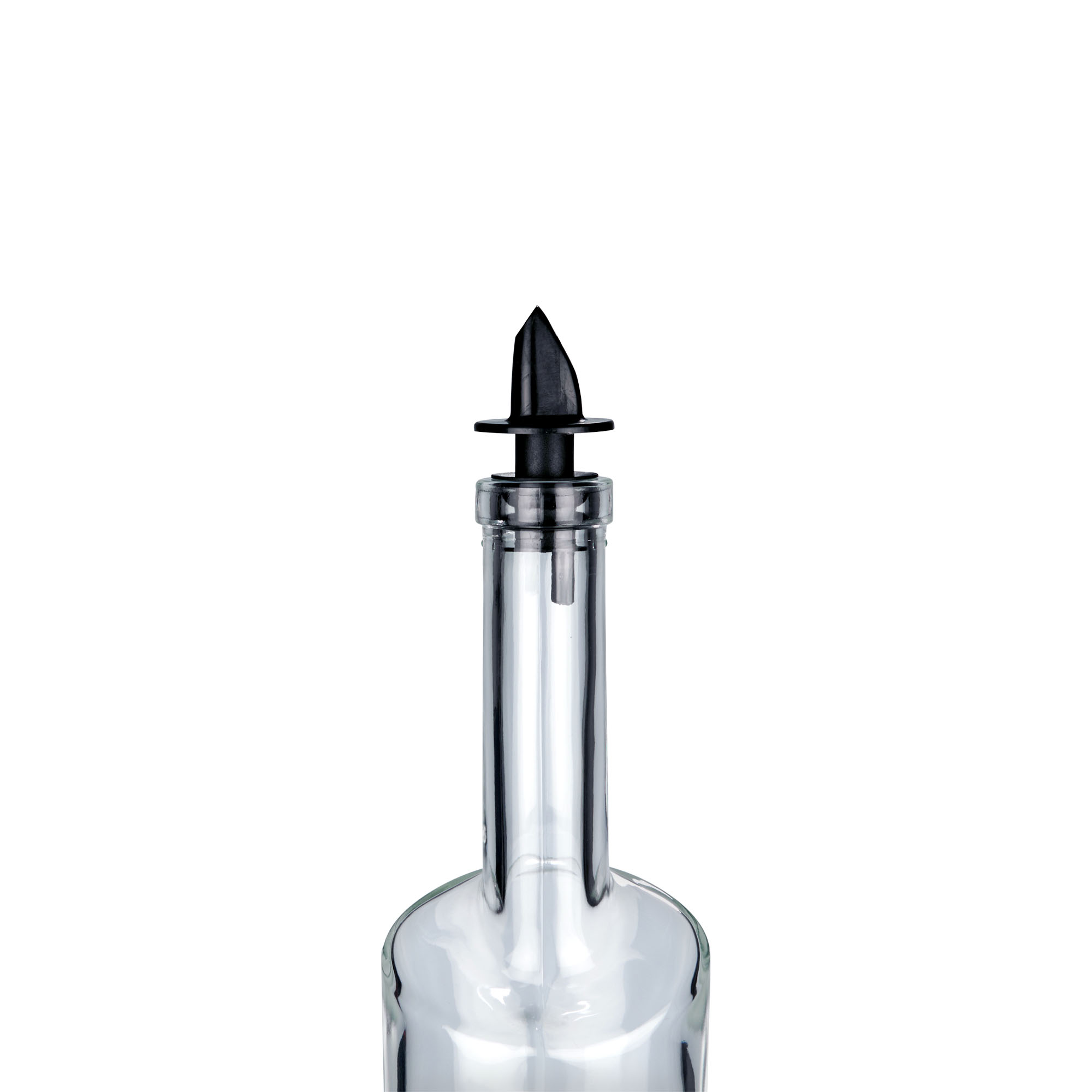 Jet pour spouts, PE plastic, black Jet pour spouts, PE plastic, black