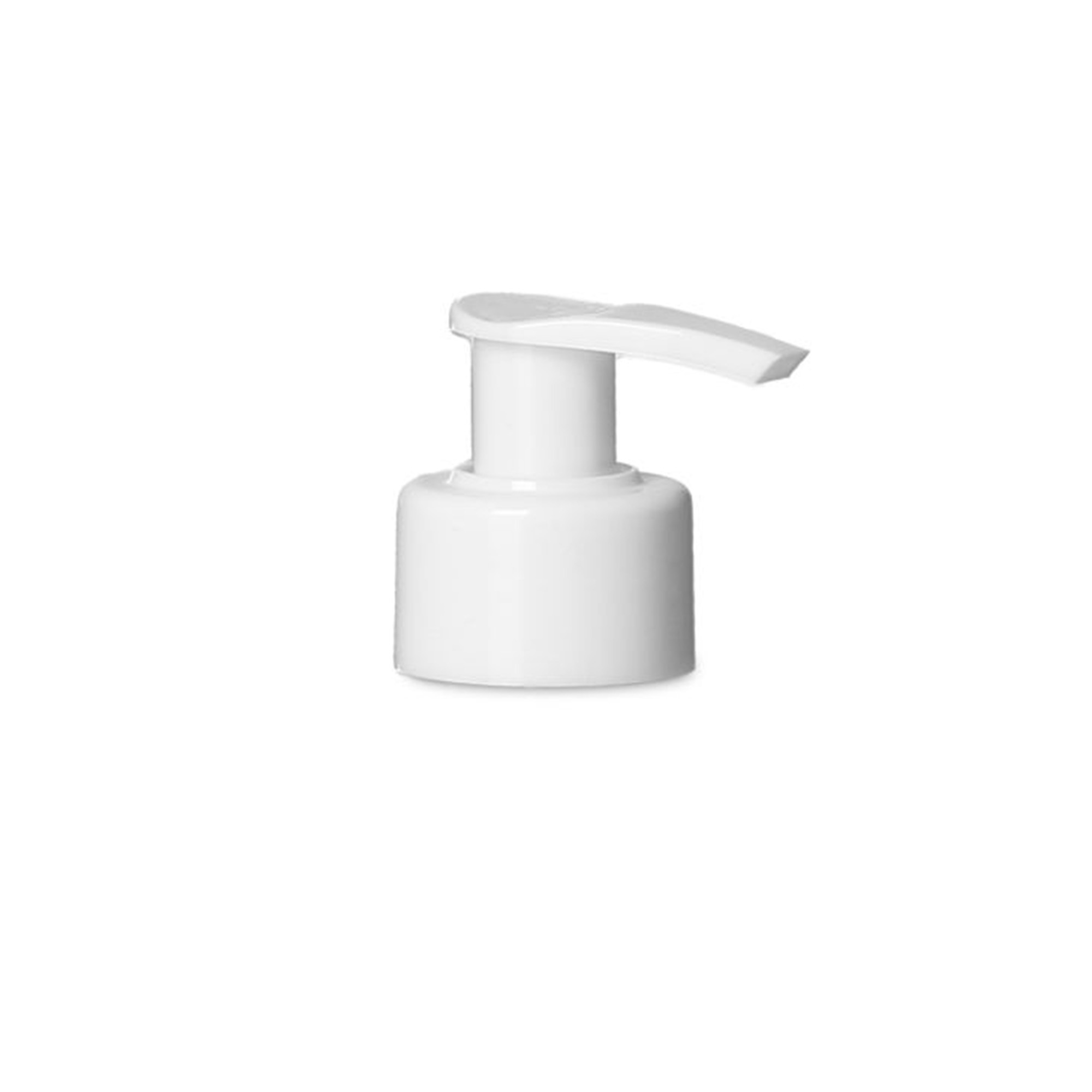 Screw cap dispenser pump, PP plastic, white, for opening: PP 28 Screw cap dispenser pump, PP plastic, white, for opening: PP 28