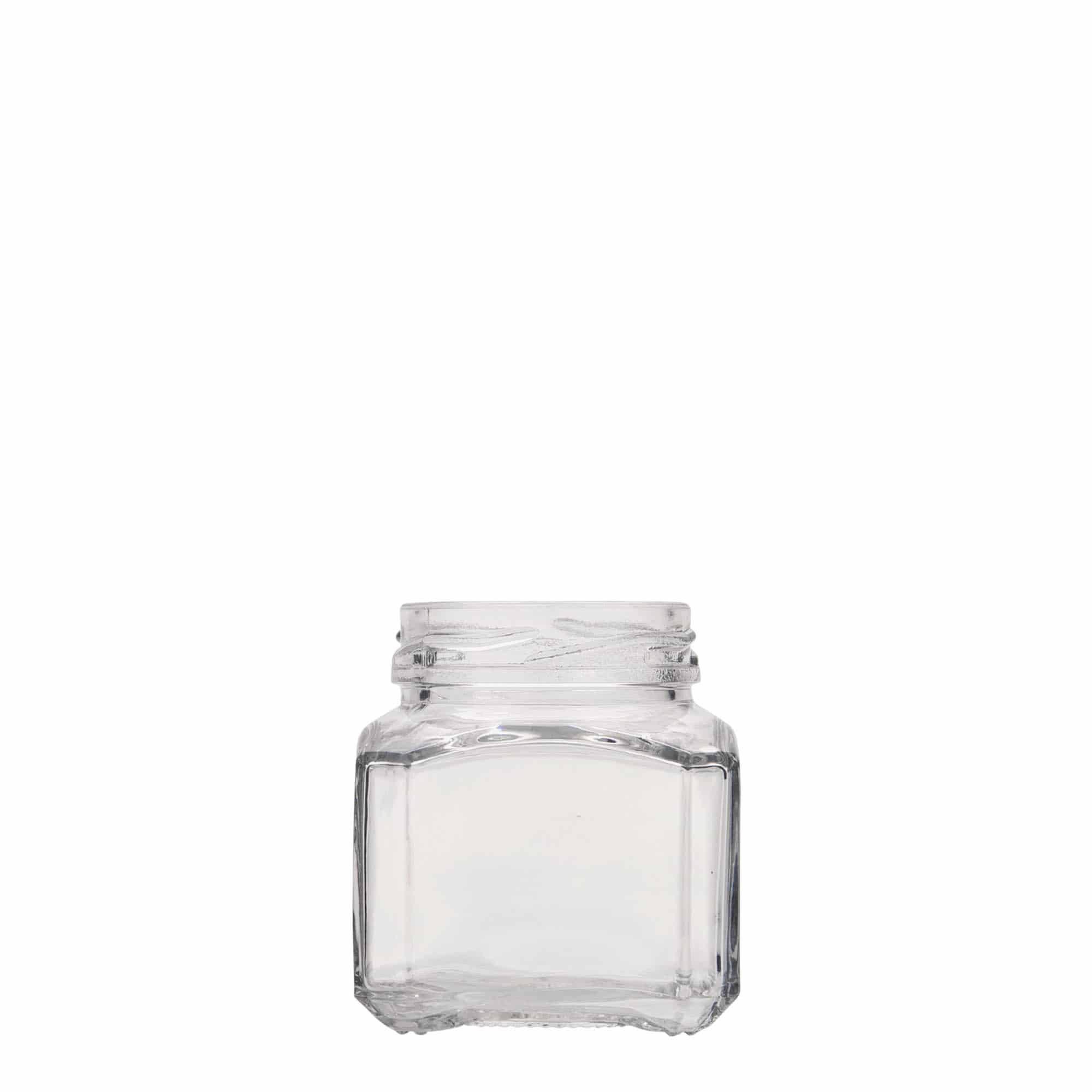 106 ml square glass ‘Milan’, opening: Twist-off (TO 48)