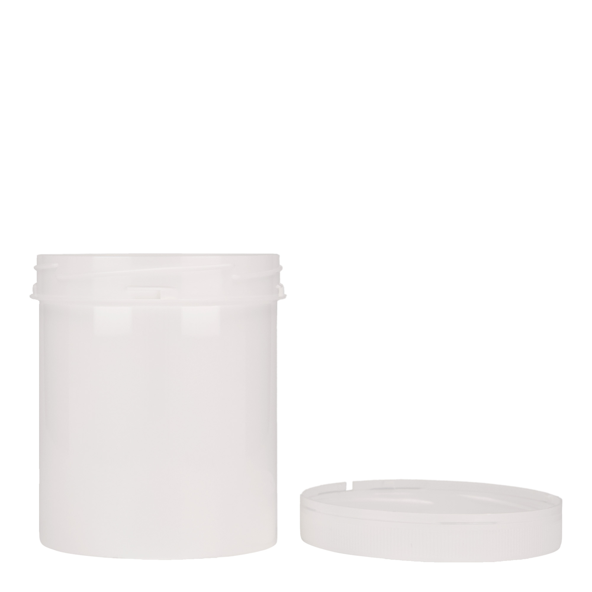 500 ml plastic container ‘Securilock’, PP, white, opening: screw cap