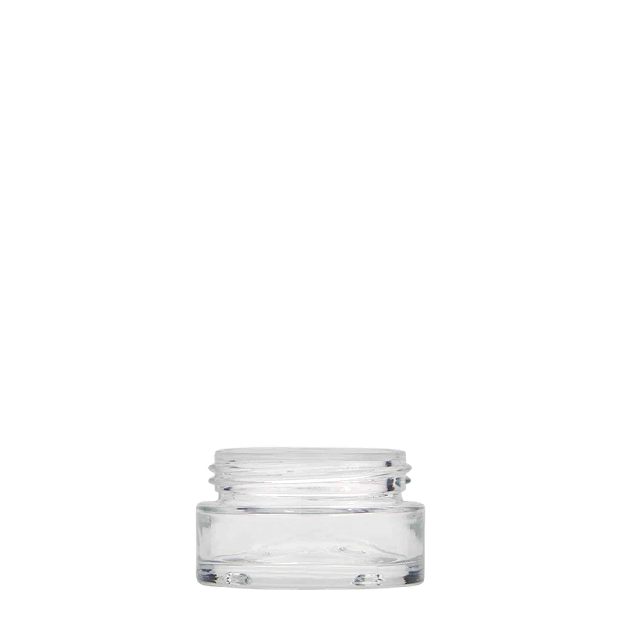 15 ml jar ‘Clear Edition’, glass, opening: screw cap