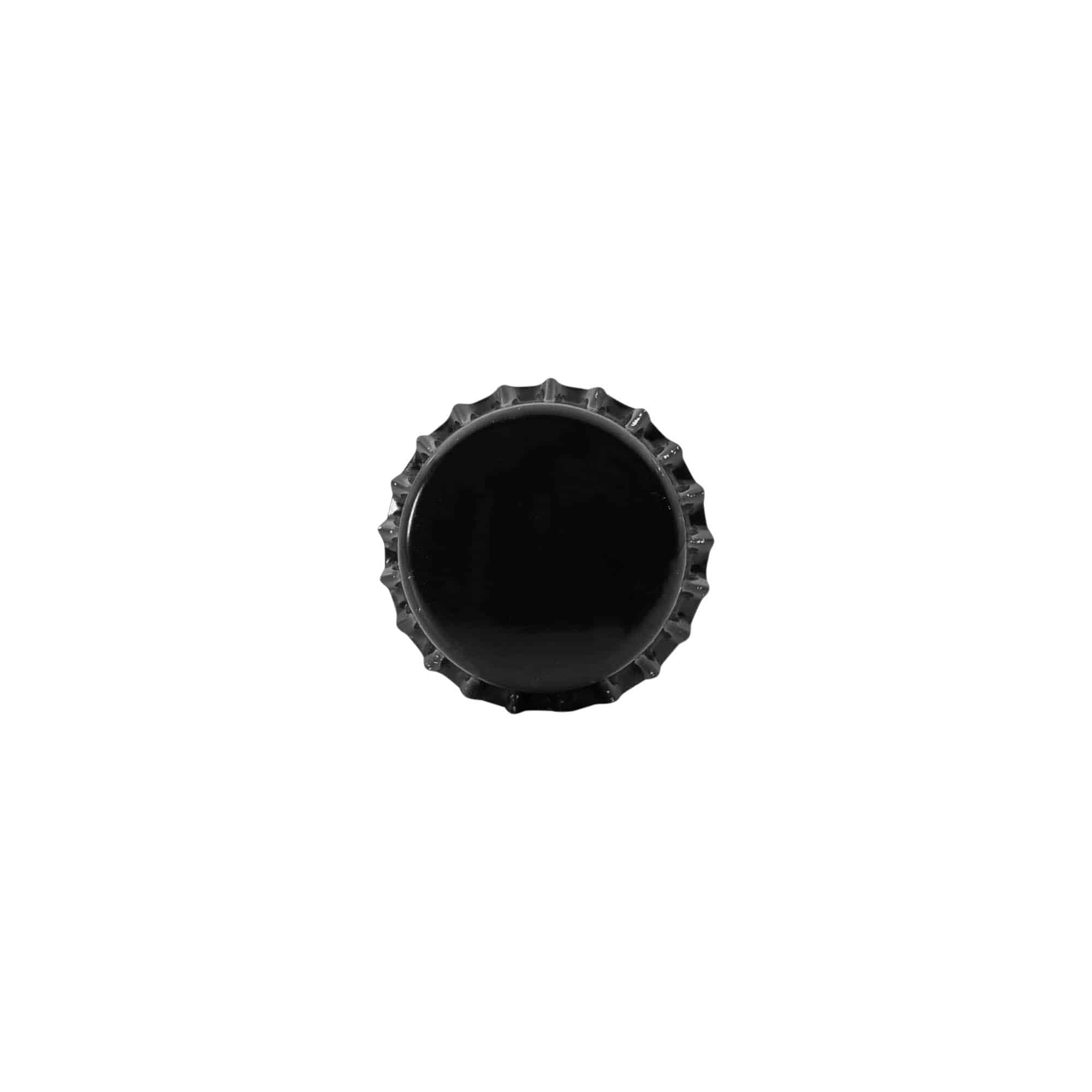 Crown caps 26 mm, metal, black