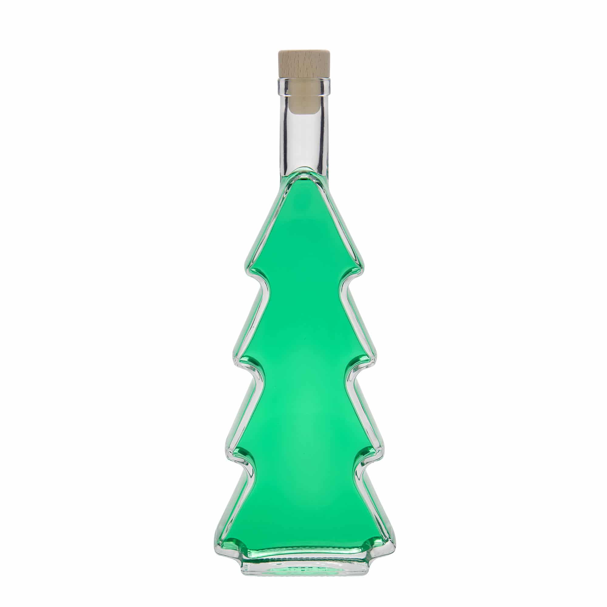 500 ml glass bottle 'Christmas tree', opening: cork