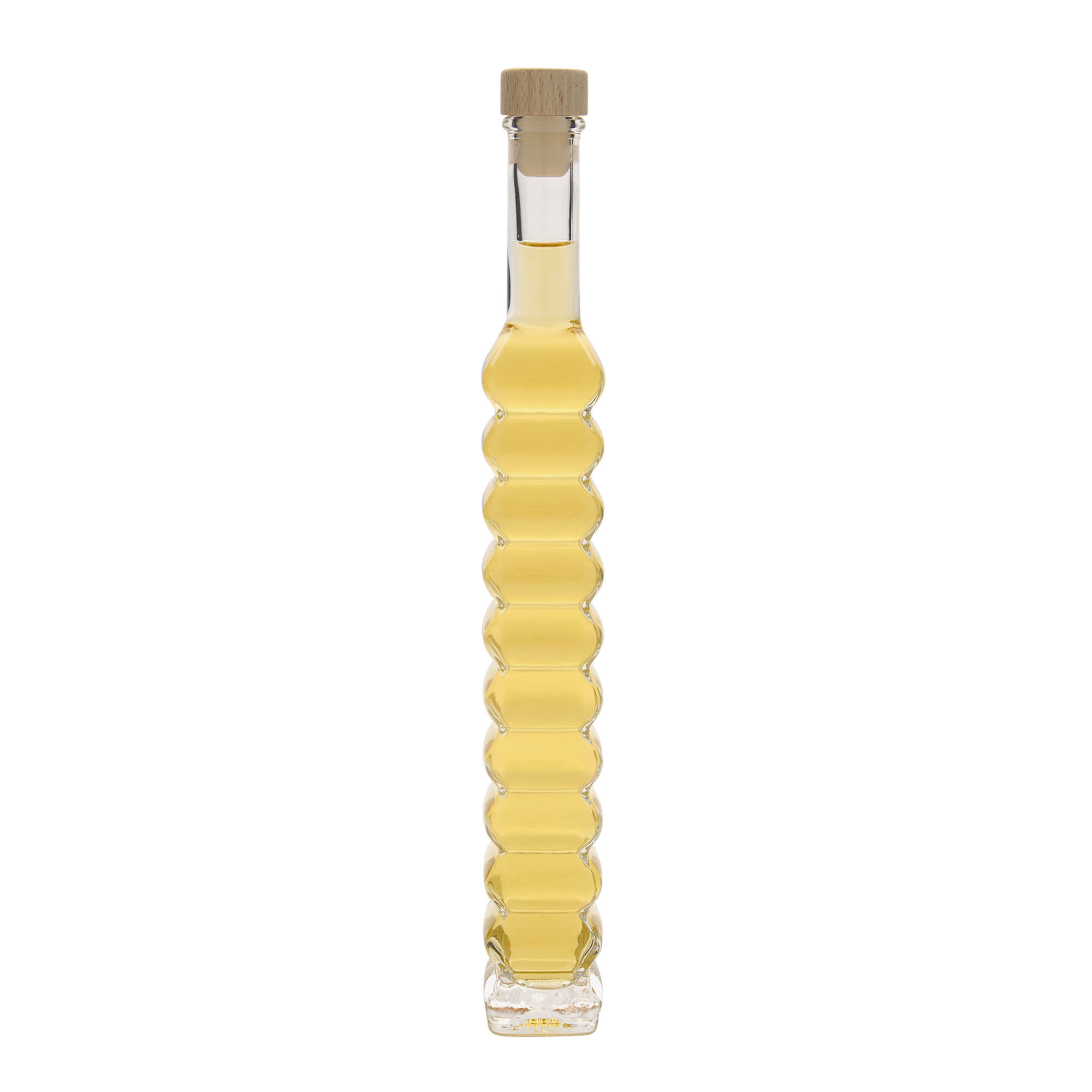 200 ml glass bottle 'Roma, square, opening: cork'