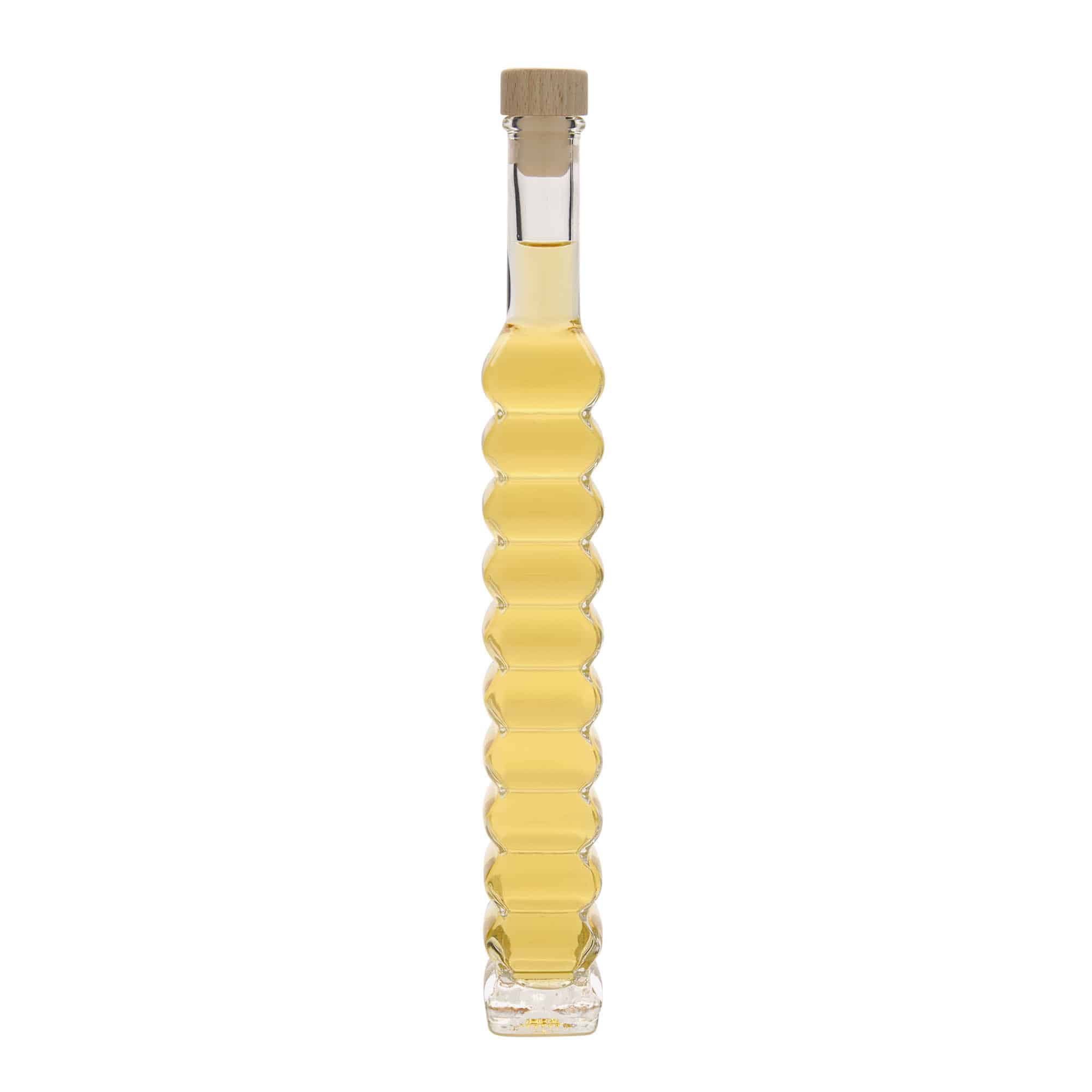 200 ml glass bottle ‘Roma, square, opening: cork’