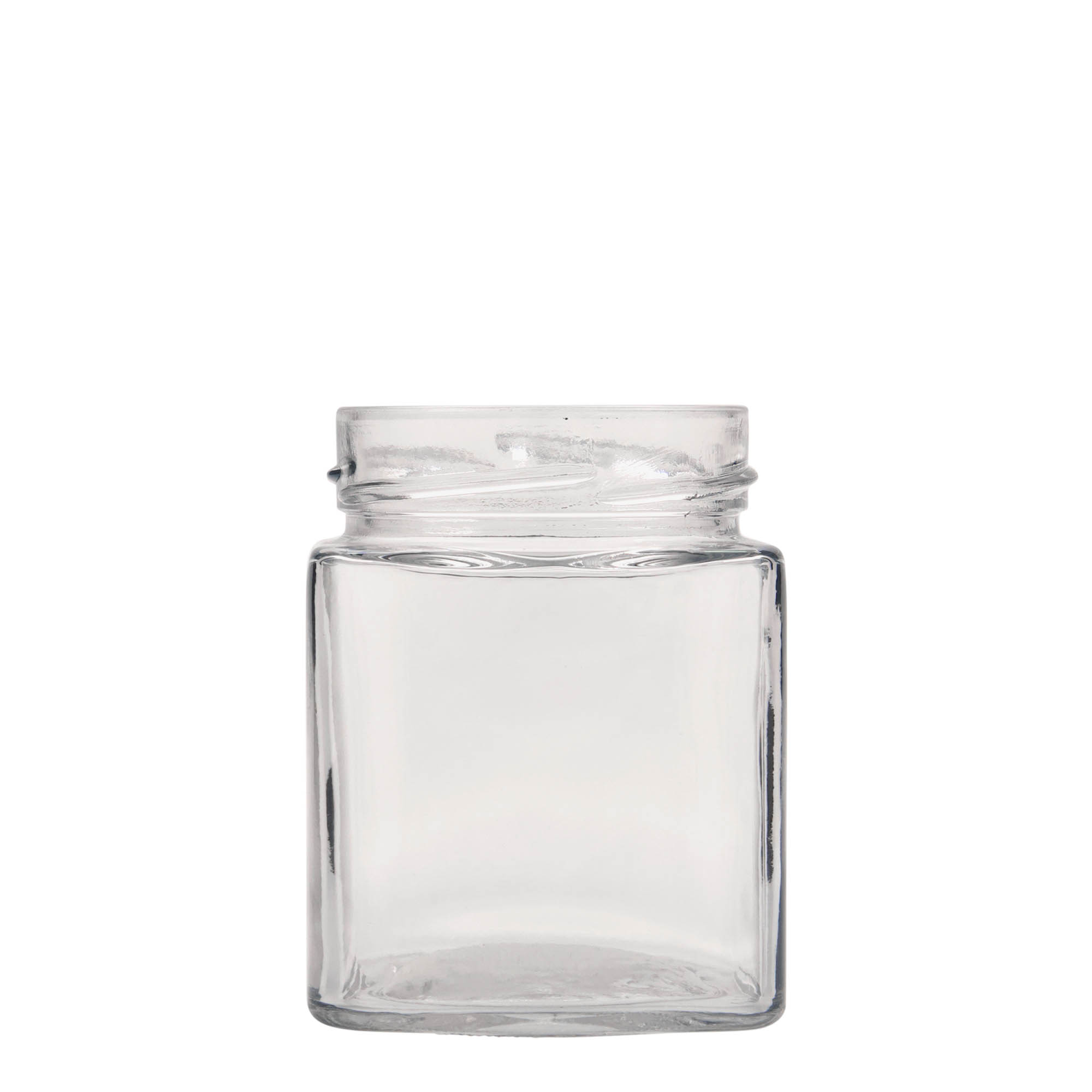 314 ml square glass 'Ikarus', opening: Deep-Twist-Off (DTO 70)