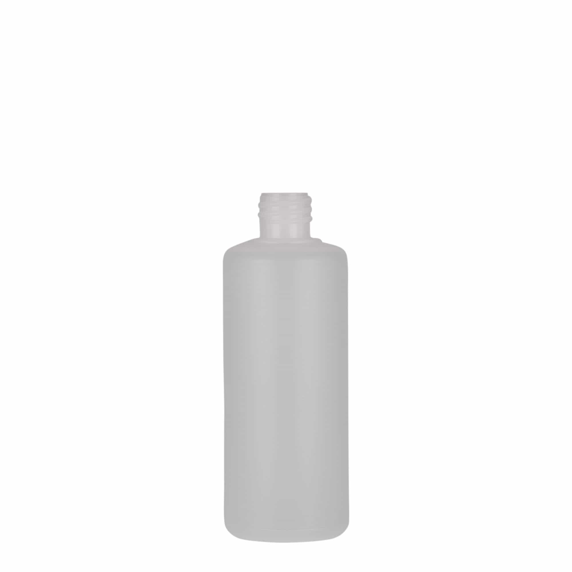 100 ml round bottle, PE plastic, natural, opening: screw cap