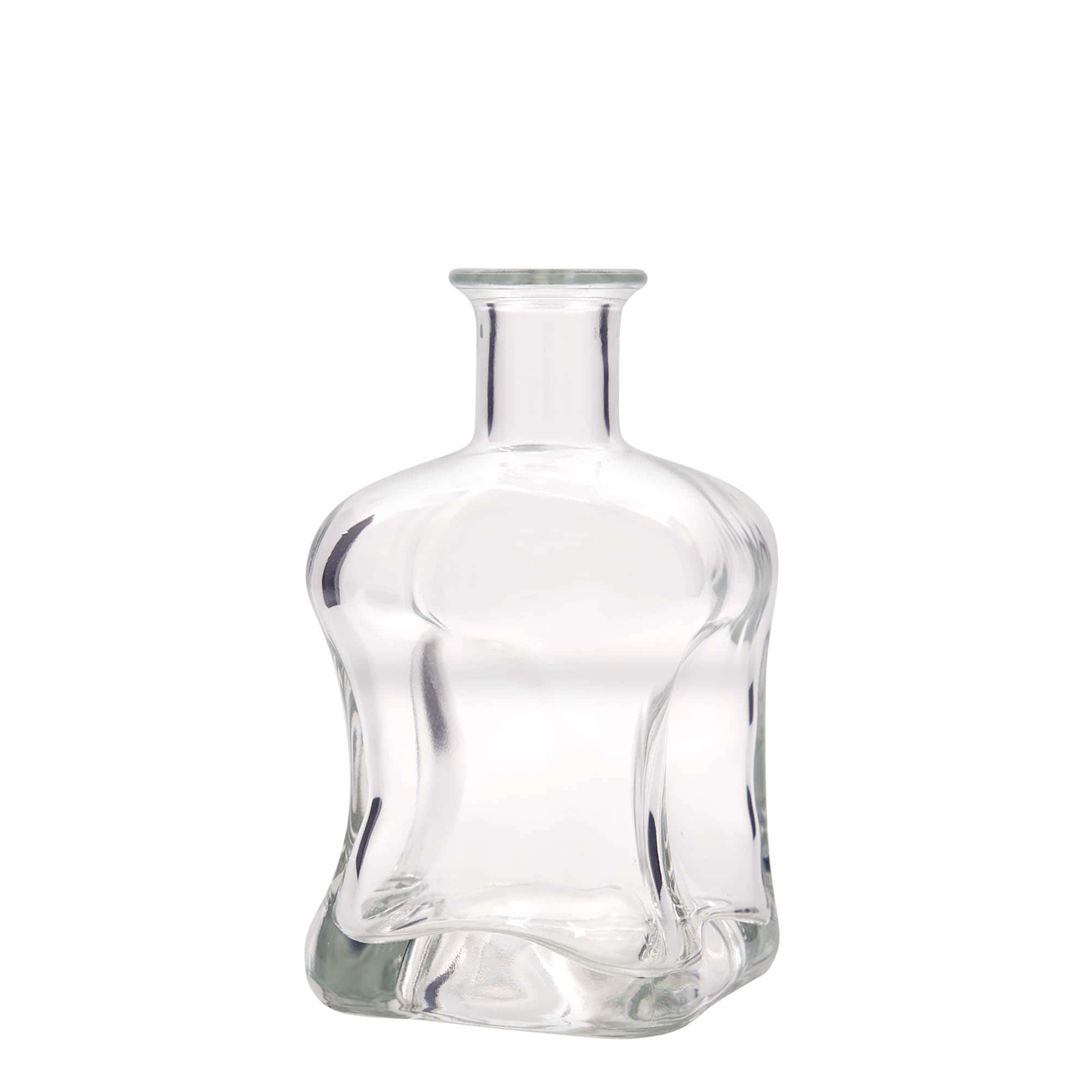 500 ml glass bottle 'Dublin', square, opening: cork