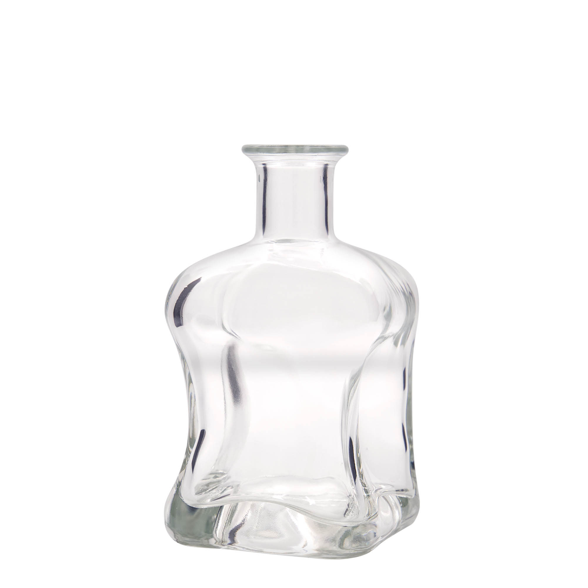 500 ml glass bottle 'Dublin', square, opening: cork