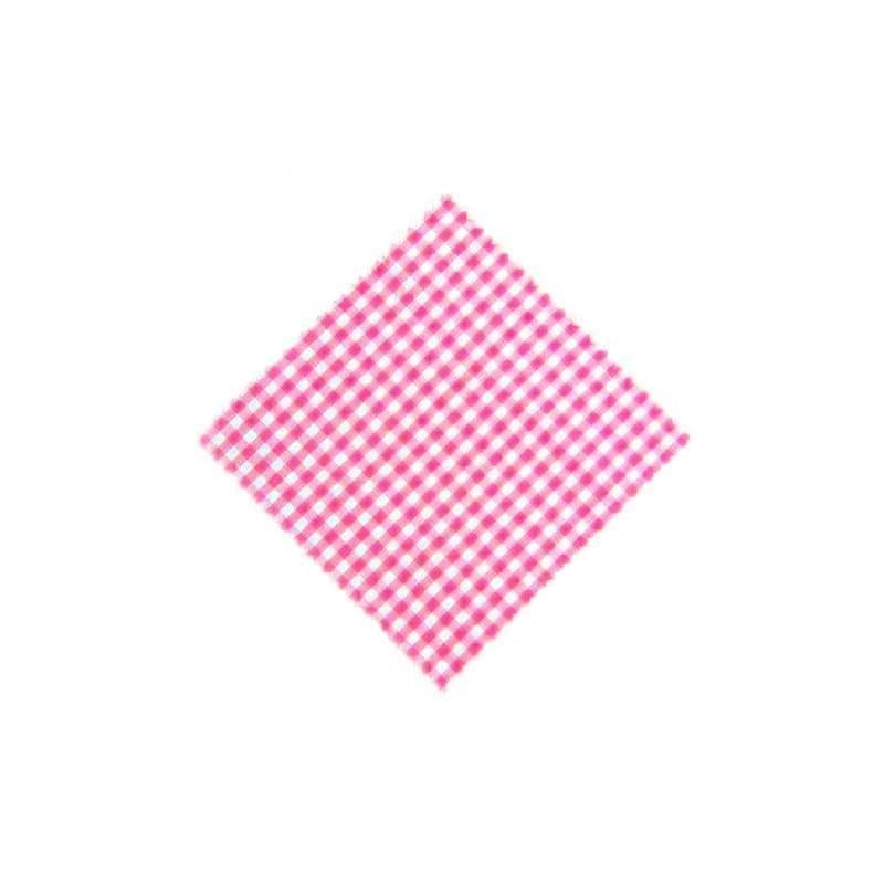 Fabric napkin checkered 15x15, square, textile, pink, opening: TO58-TO82 Fabric napkin checkered 15x15, square, textile, pink, opening: TO58-TO82