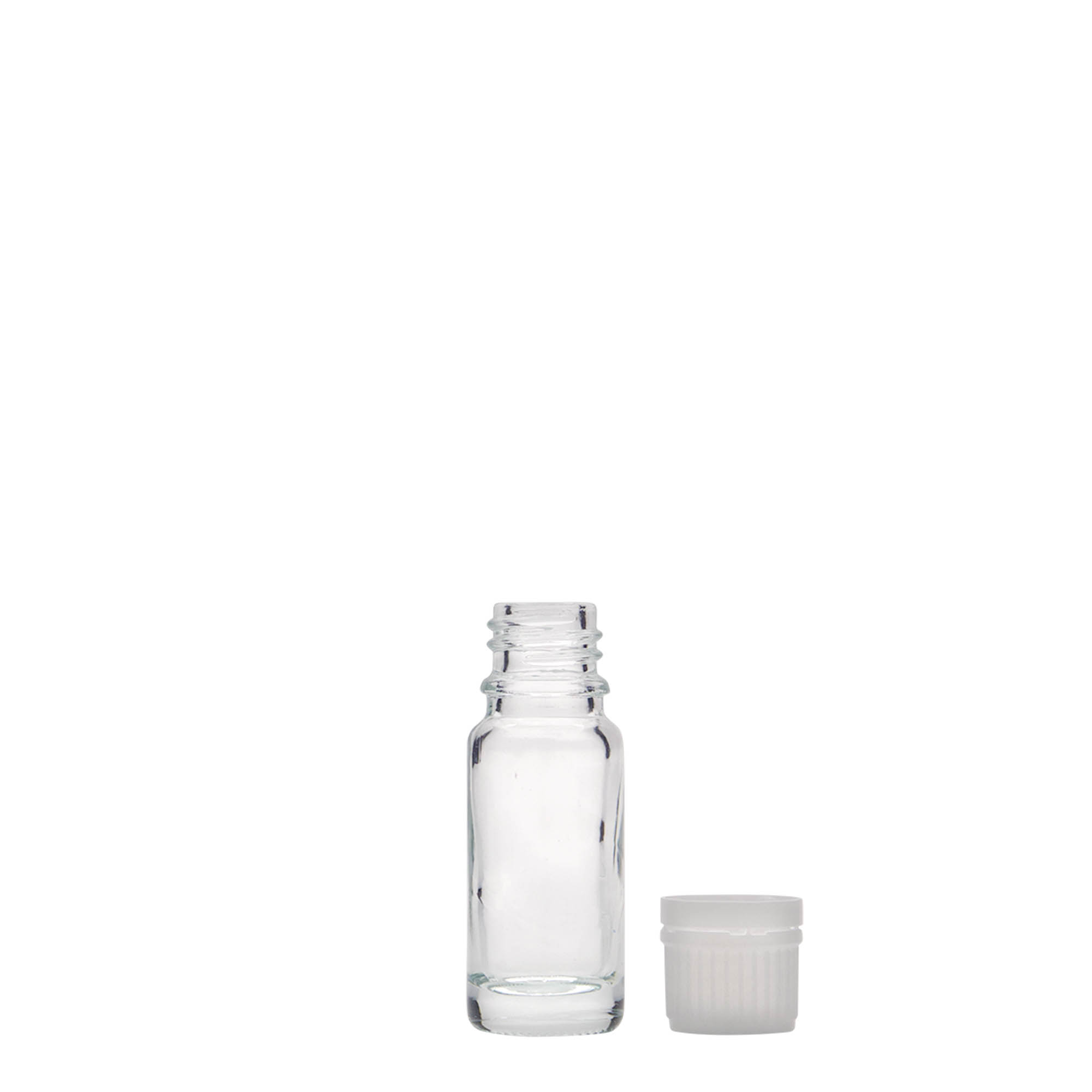 10 ml medicine bottle, glass, opening: DIN 18 10 ml medicine bottle, glass, opening: DIN 18