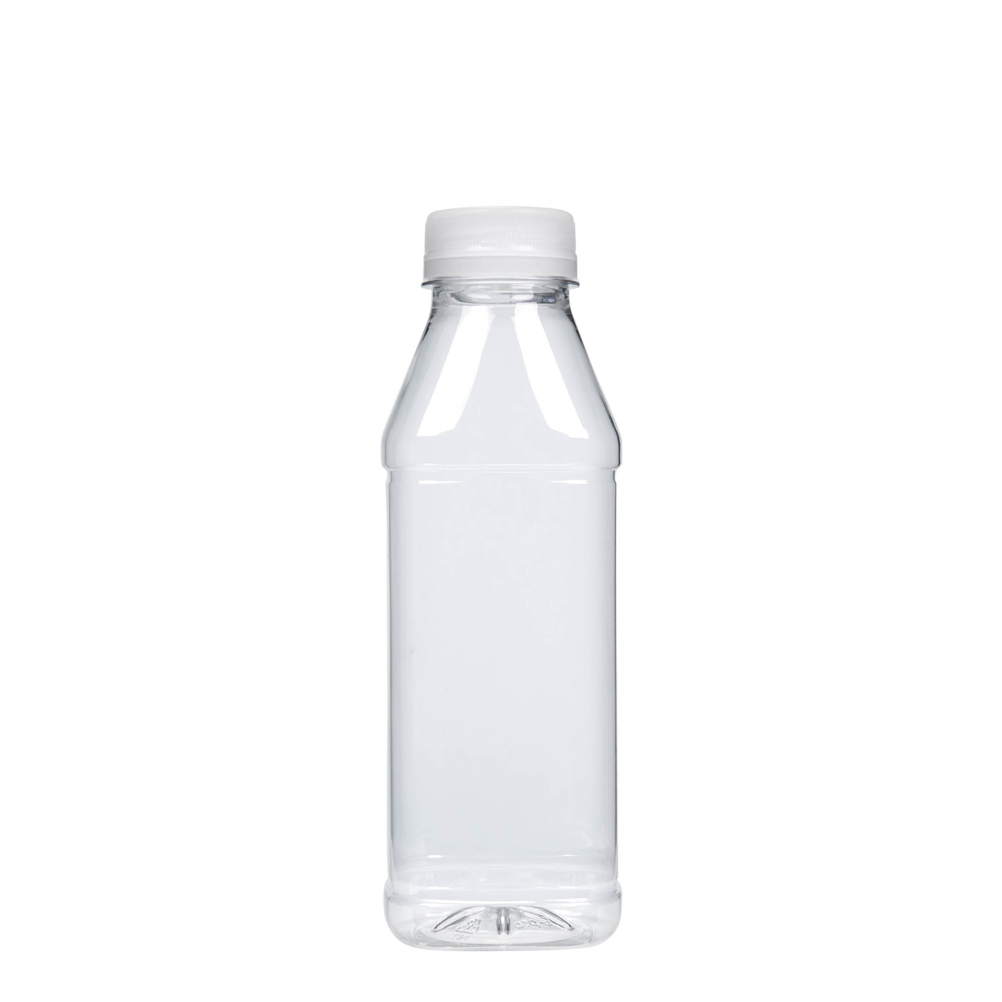 500 ml PET bottle 'Milk and Juice Carré', square, plastic, opening: 38 mm 500 ml PET bottle 'Milk and Juice Carré', square, plastic, opening: 38 mm