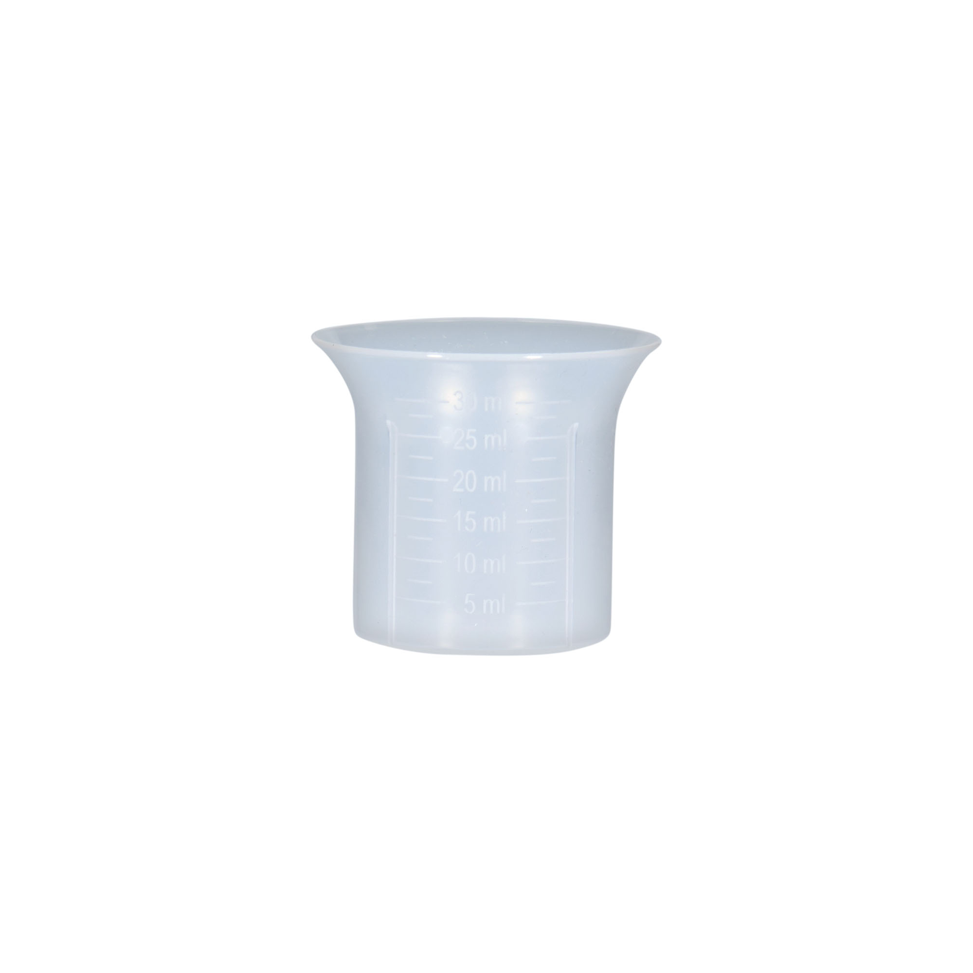 Measuring cup 5-30 ml, PP plastic Measuring cup 5-30 ml, PP plastic