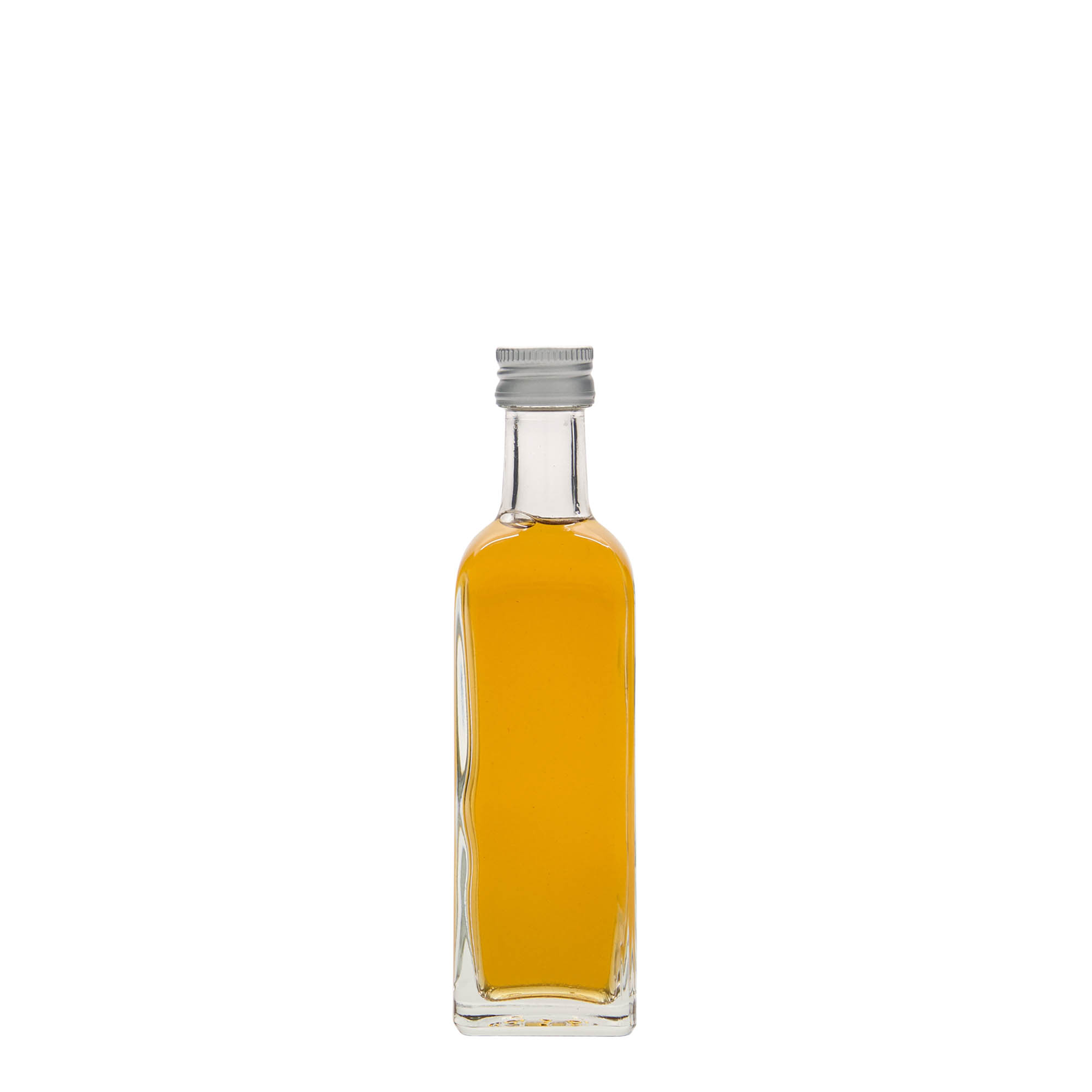 60 ml glass bottle 'Marasca', square, opening: PP 18 60 ml glass bottle 'Marasca', square, opening: PP 18