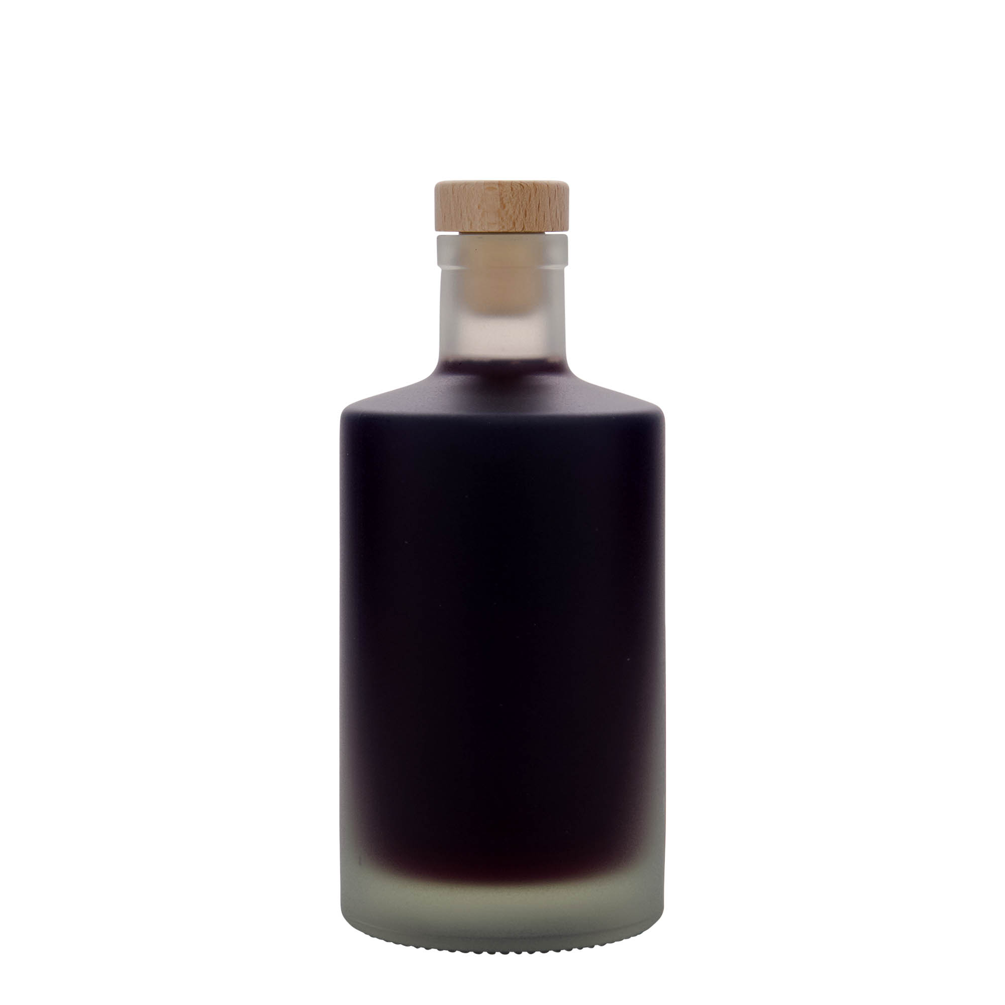 500 ml glass bottle 'Caroline', frosted, neck: cork 500 ml glass bottle 'Caroline', frosted, neck: cork