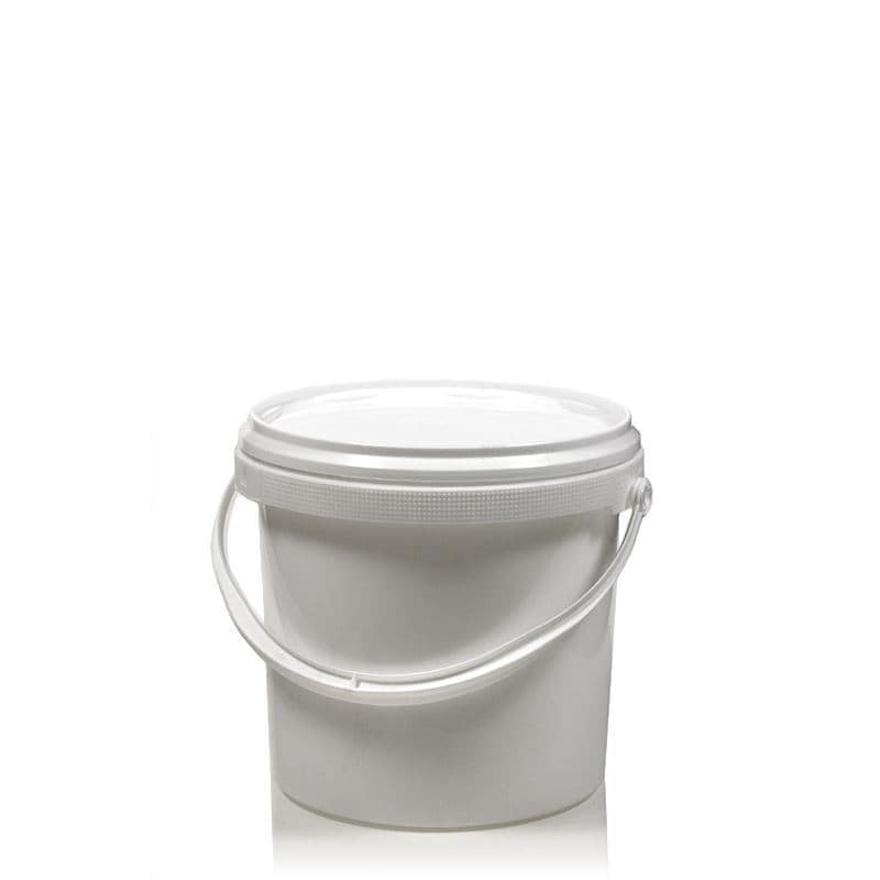 1 l bucket, PP plastic, white