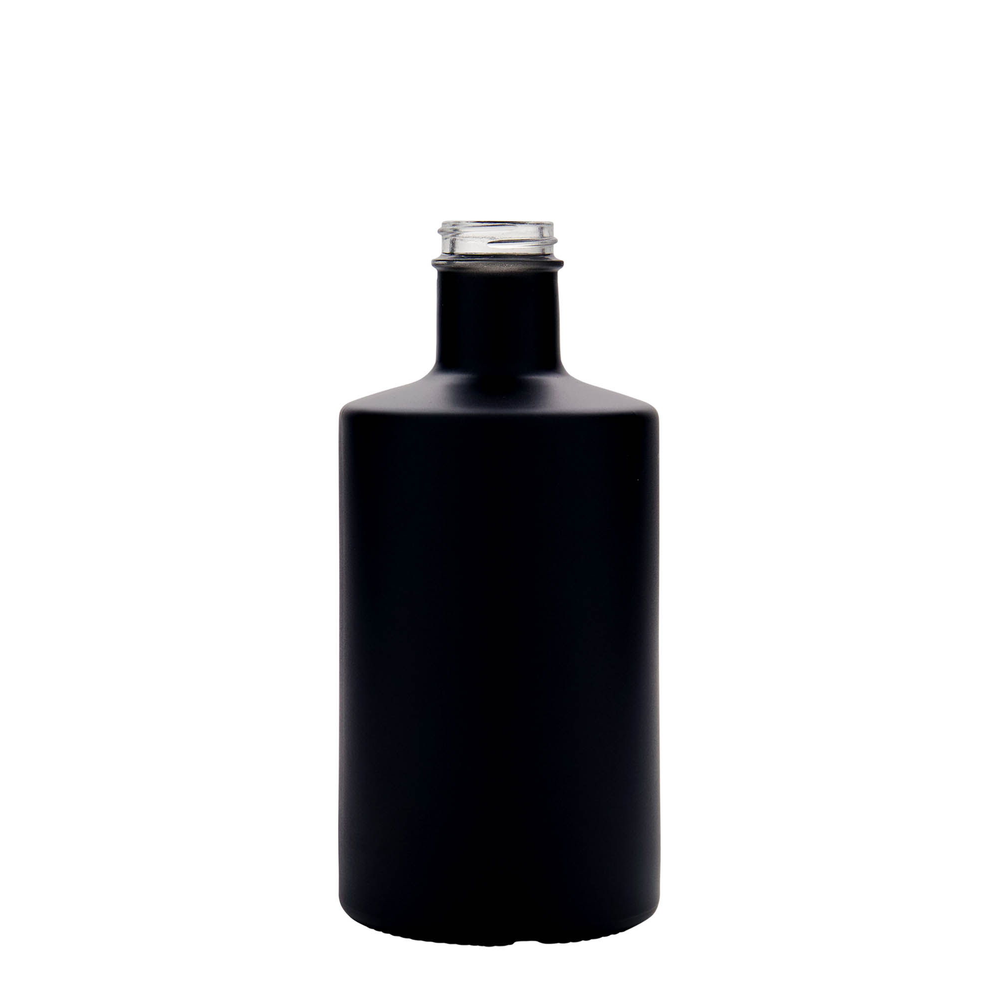 500 ml glass bottle 'Caroline', black, opening: GPI 33