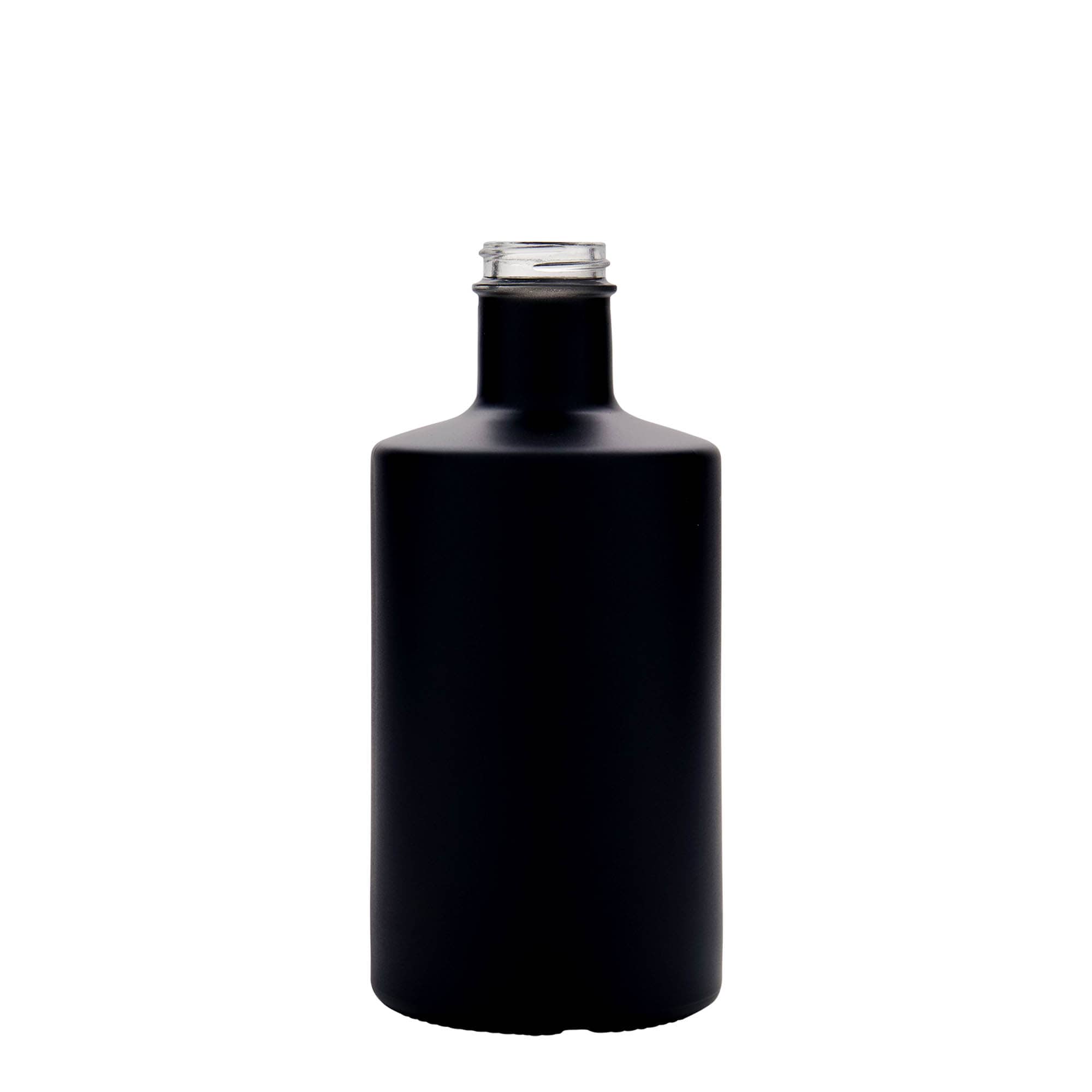 500 ml glass bottle ‘Caroline’, black, opening: GPI 33
