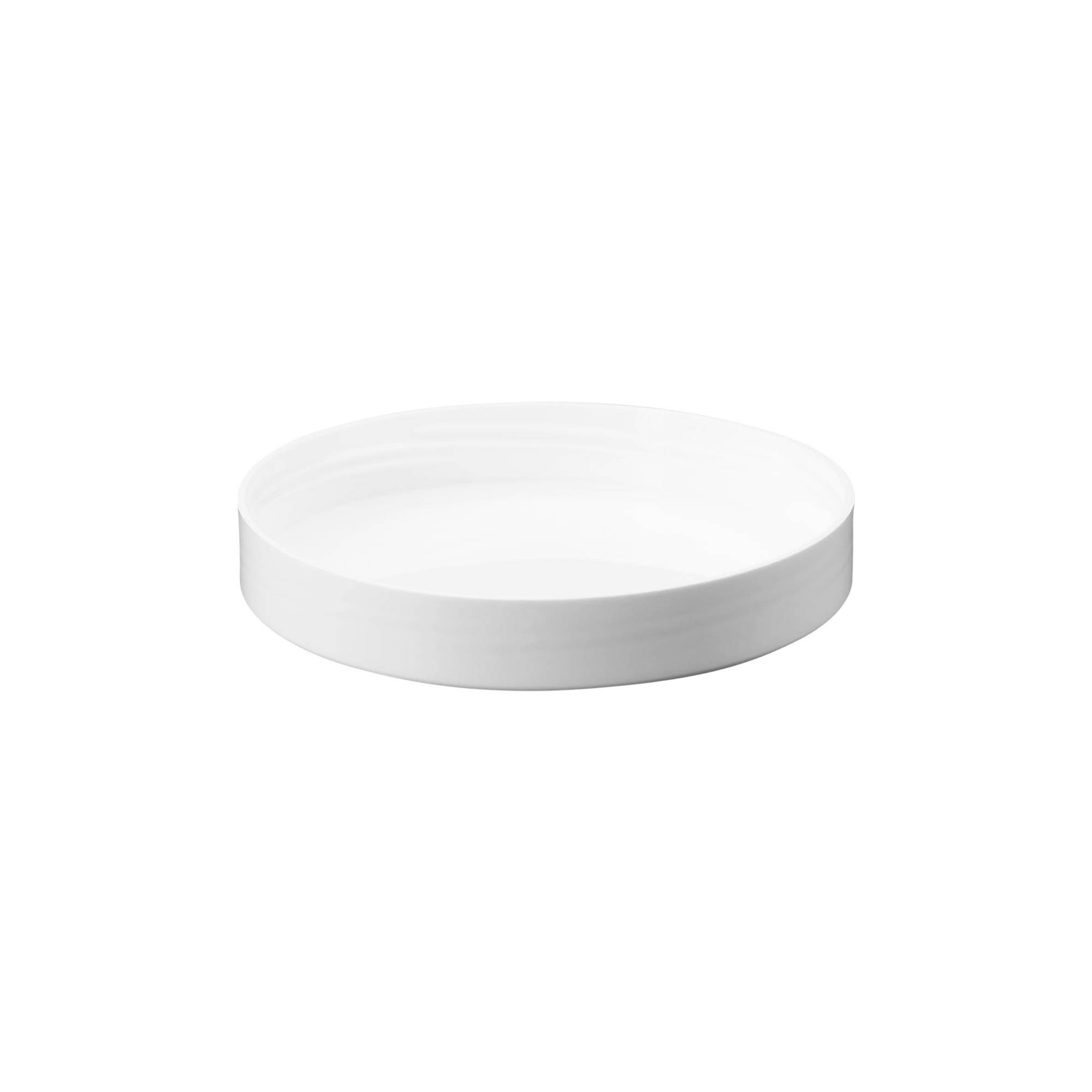Screw cap 'White Line' 250ml, PP plastic, white Screw cap 'White Line' 250ml, PP plastic, white