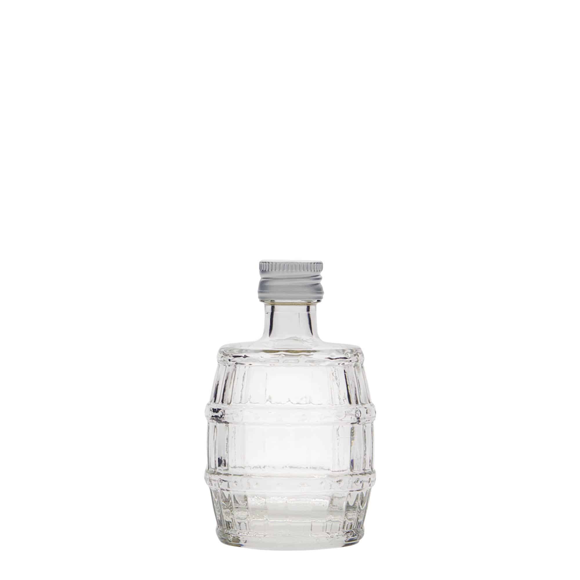 50 ml glass bottle 'Fass', closure: PP 18