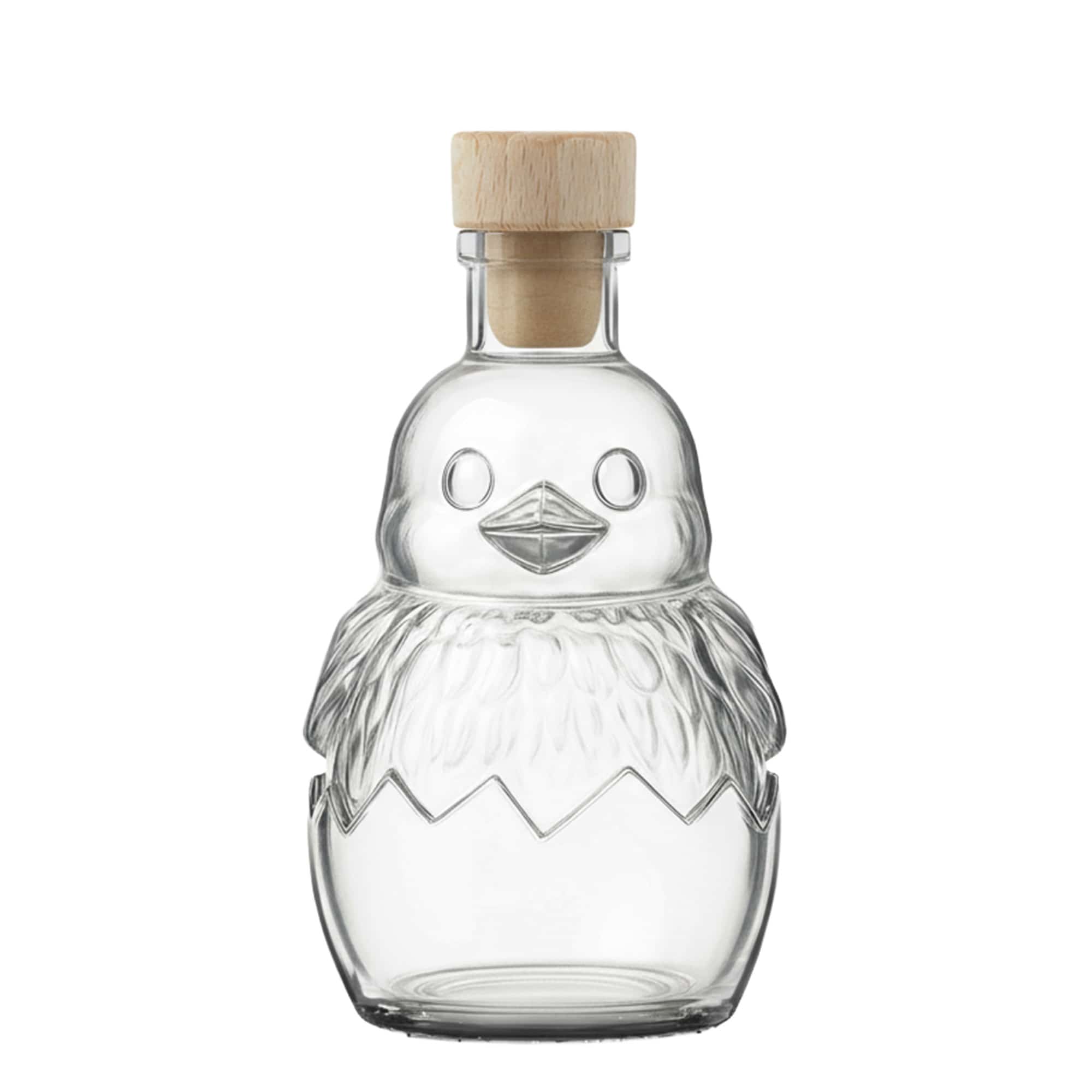 200 ml glass bottle 'Chick', opening: cork