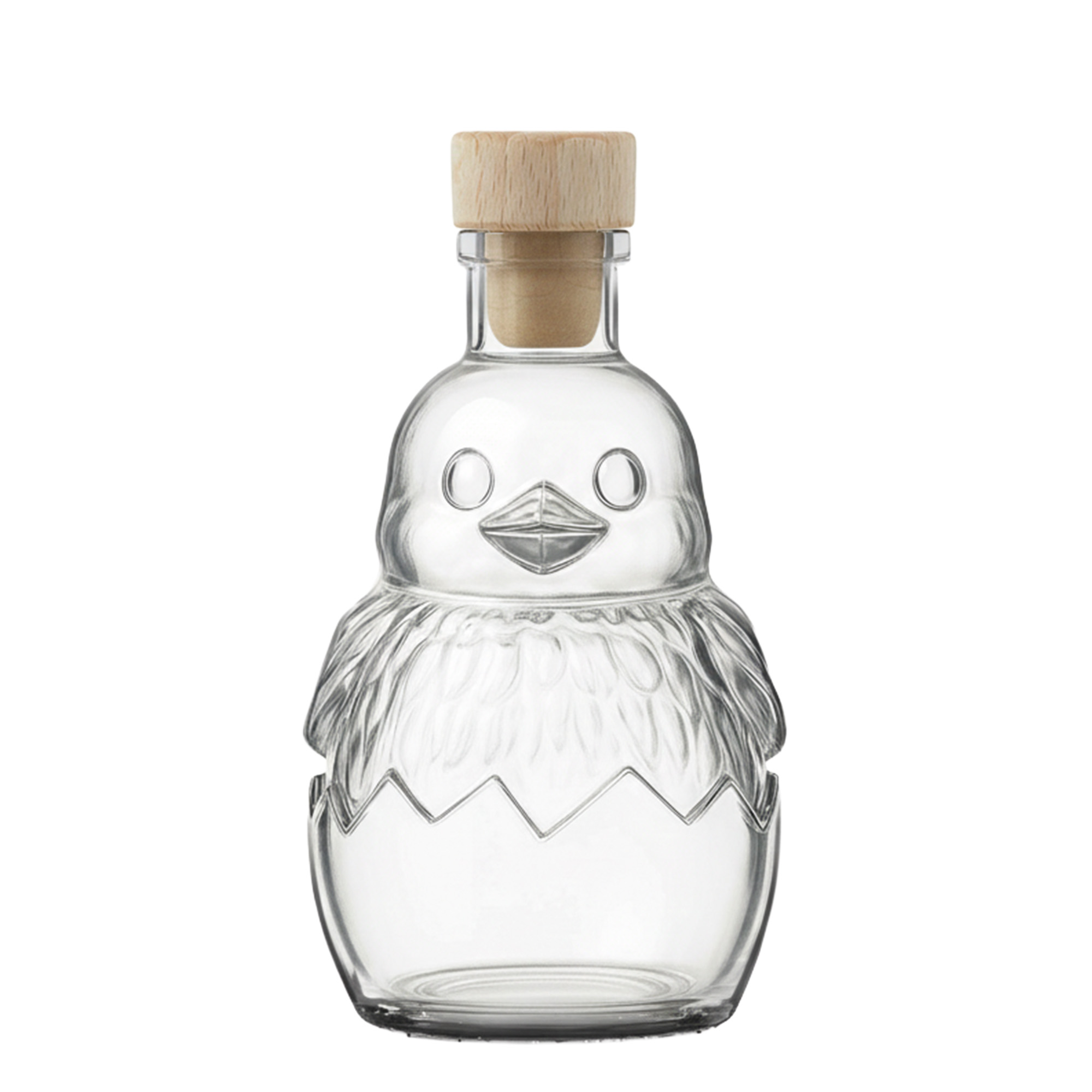 200 ml glass bottle ‘Chick’, opening: cork