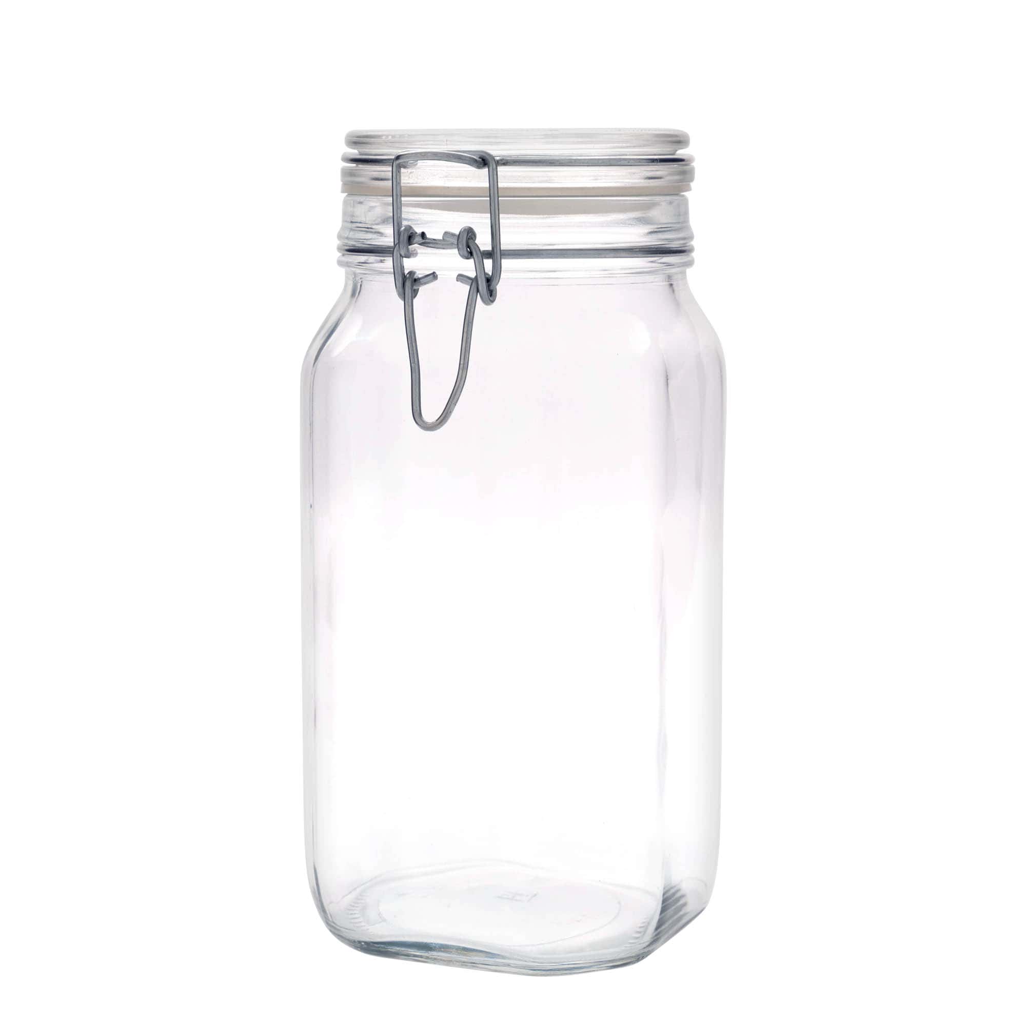 1,500 ml wire bail jar 'Fido', square, opening: wire bail closure 1,500 ml wire bail jar 'Fido', square, opening: wire bail closure