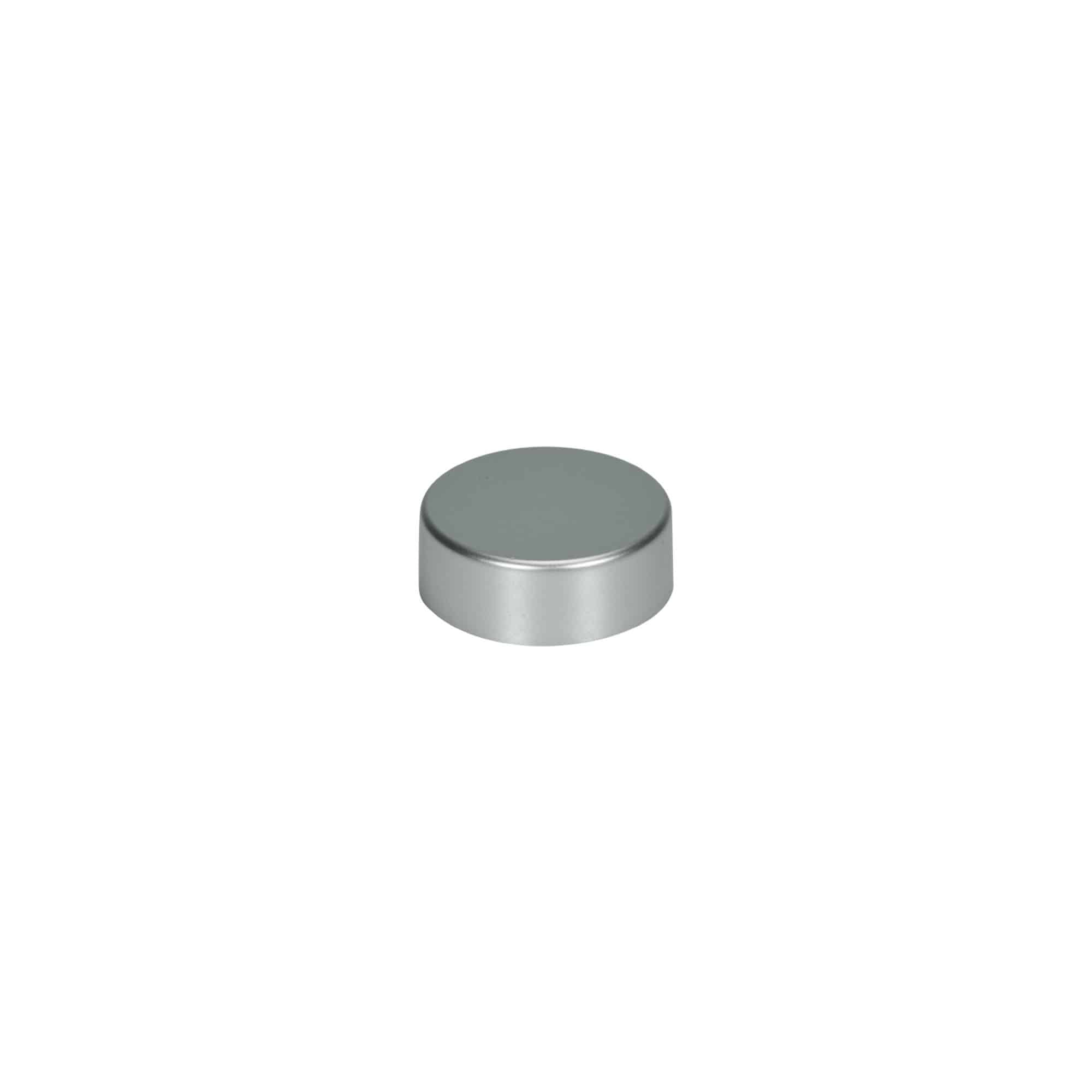 Screw cap, ABS plastic, matt silver, for opening: GPI 33/400