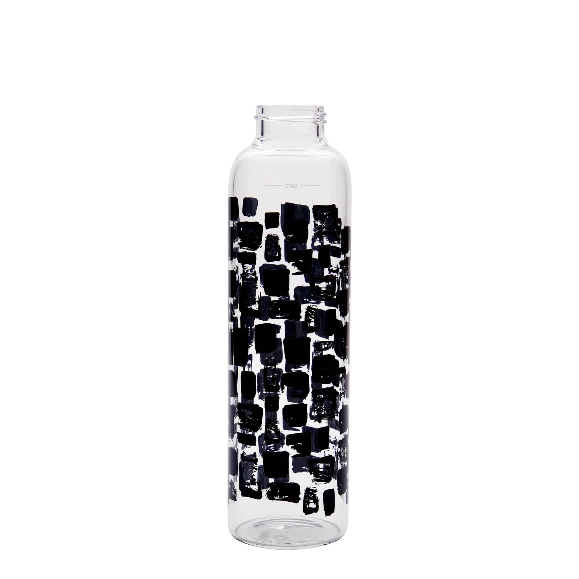 500 ml drinking bottle 'Perseus - Black Rectangles', opening: screw cap