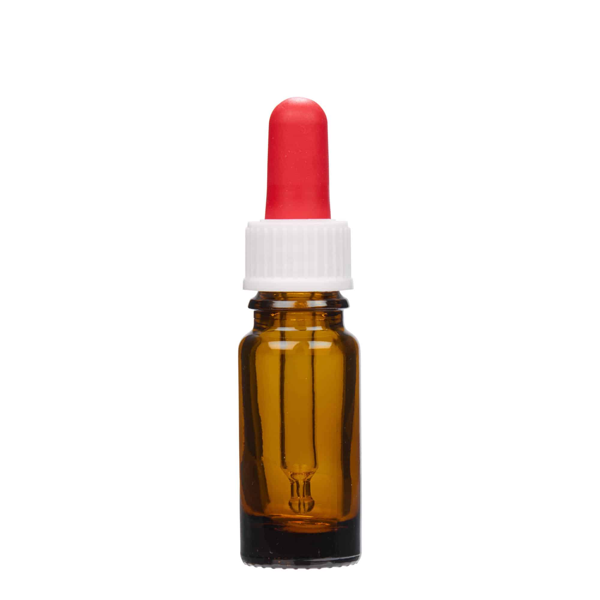 10 ml pipette bottle medicine, glass, brown, opening: DIN 18