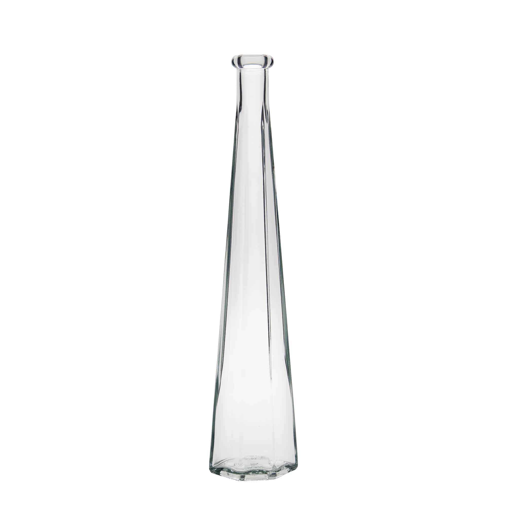 200 ml glass bottle 'Dama Sexta', hexagonal, closure: cork