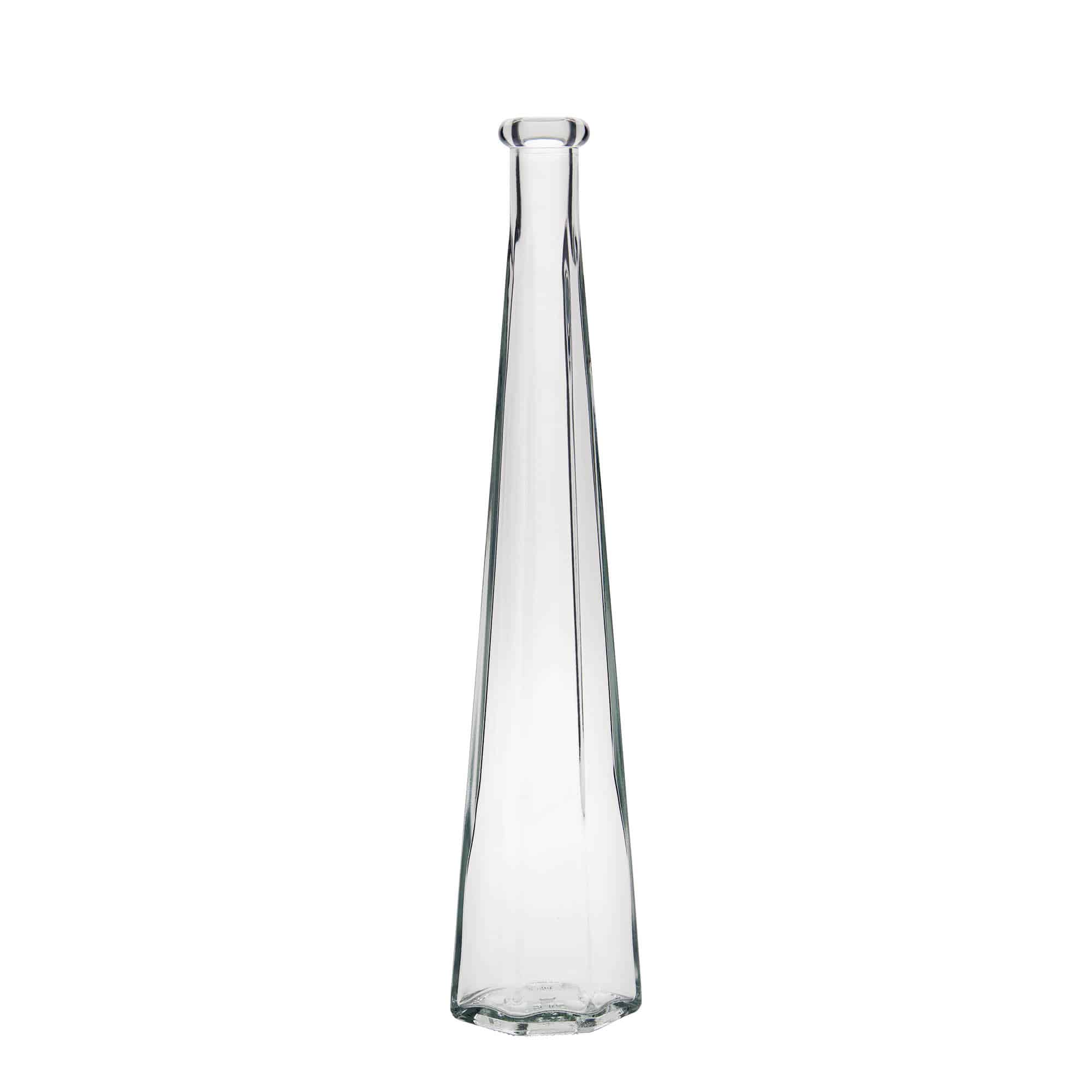200 ml glass bottle 'Dama Sexta', hexagonal, opening: cork