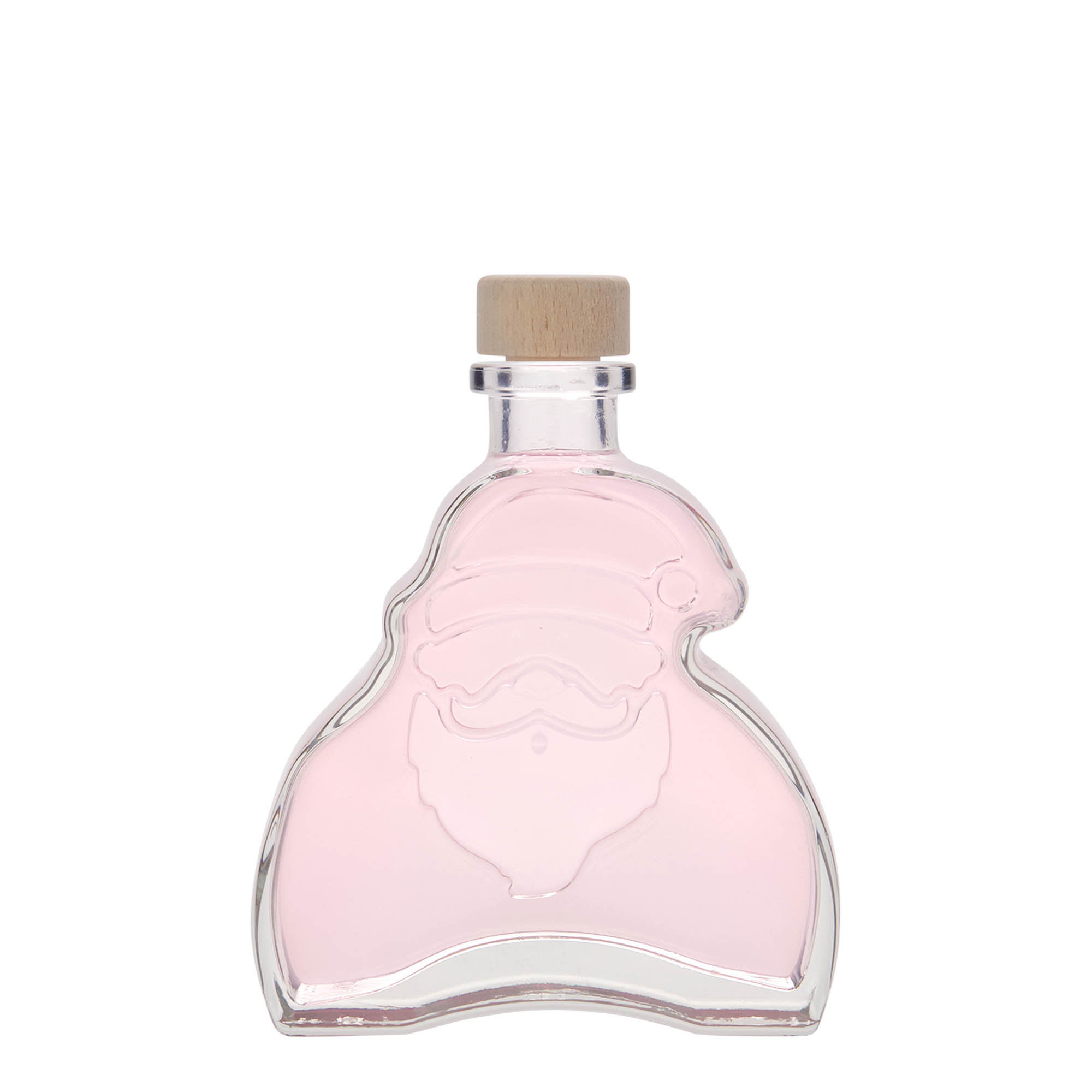 200 ml glass bottle 'Santa Claus', opening: cork 200 ml glass bottle 'Santa Claus', opening: cork