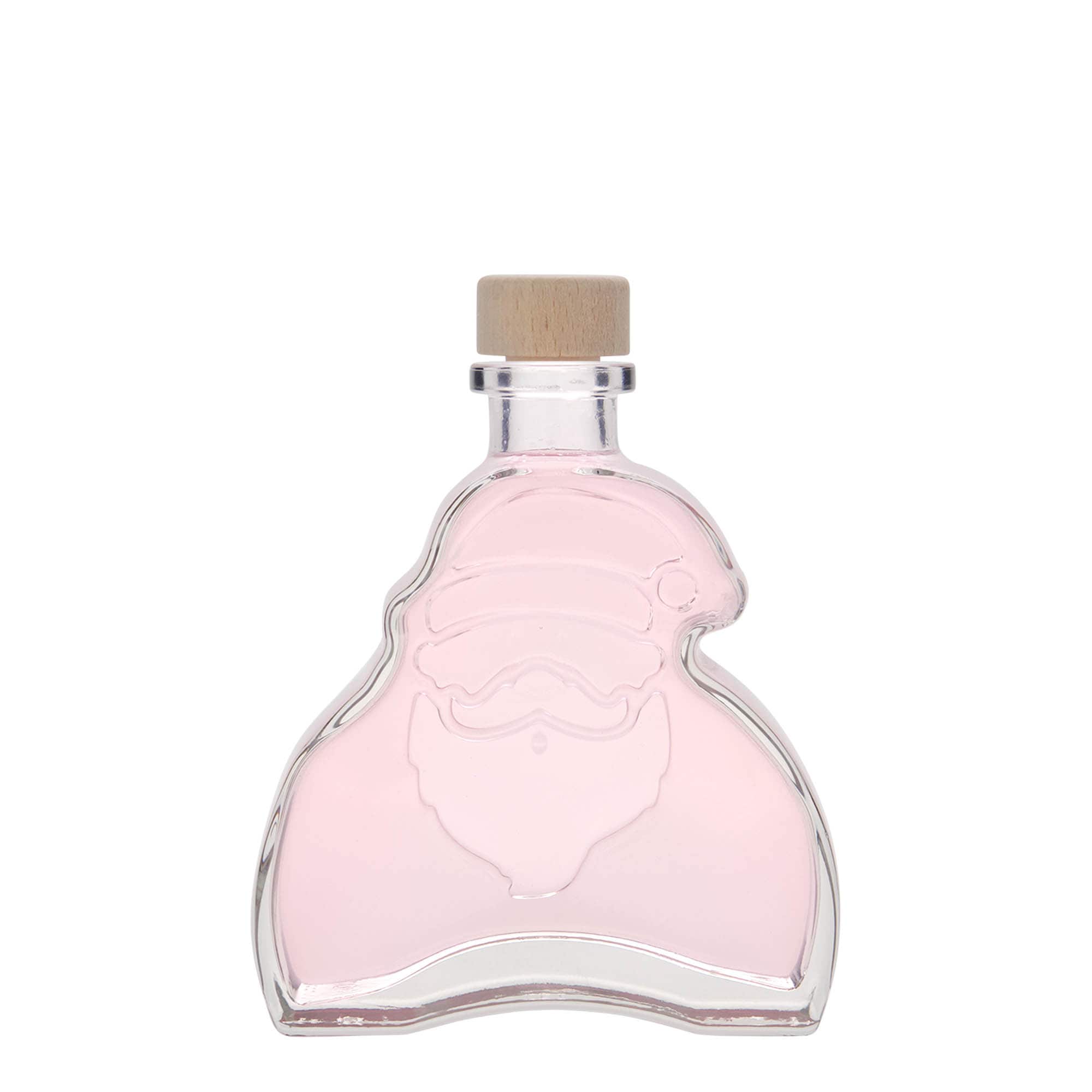 200 ml glass bottle 'Santa Claus', opening: cork