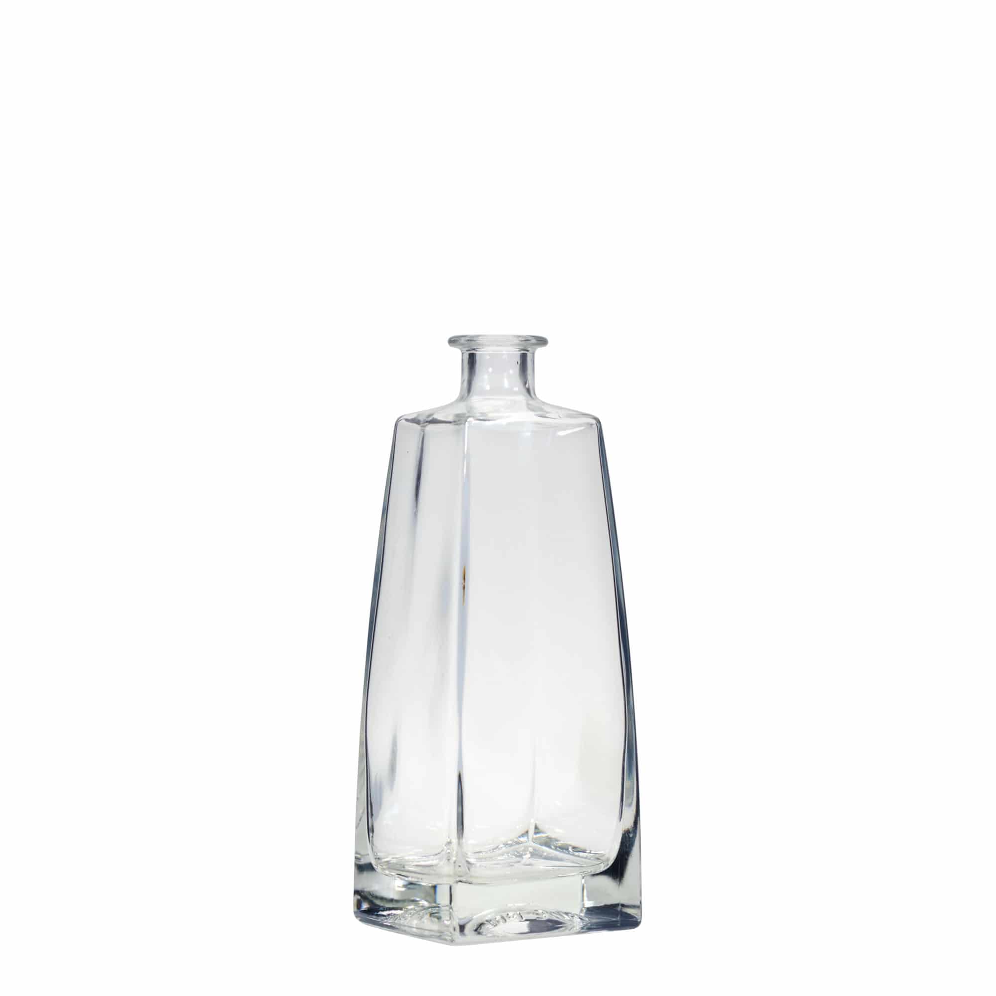 700 ml glass bottle 'Timmy', rectangular, opening: cork