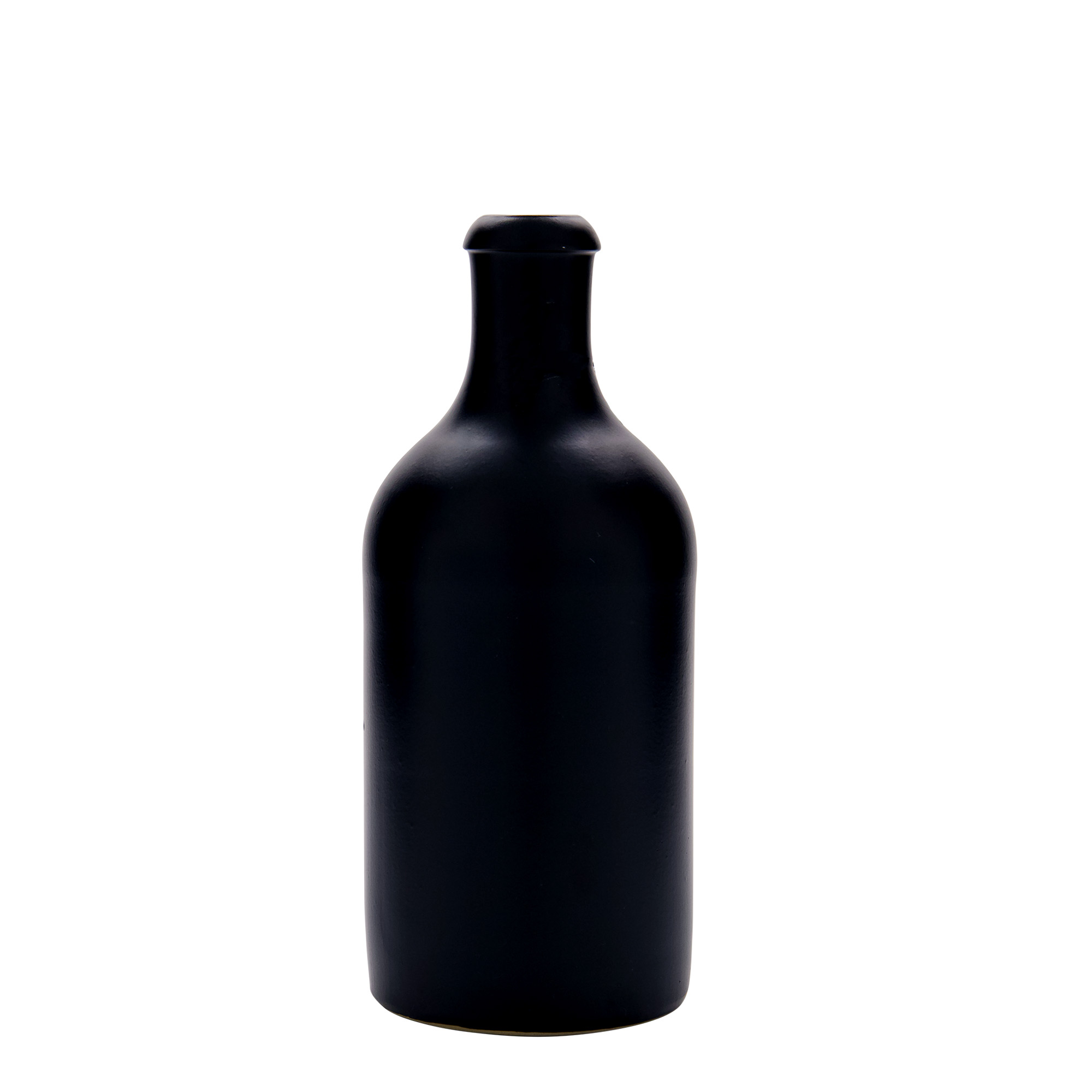 500 ml clay jug, stoneware, black, opening: swing top closure