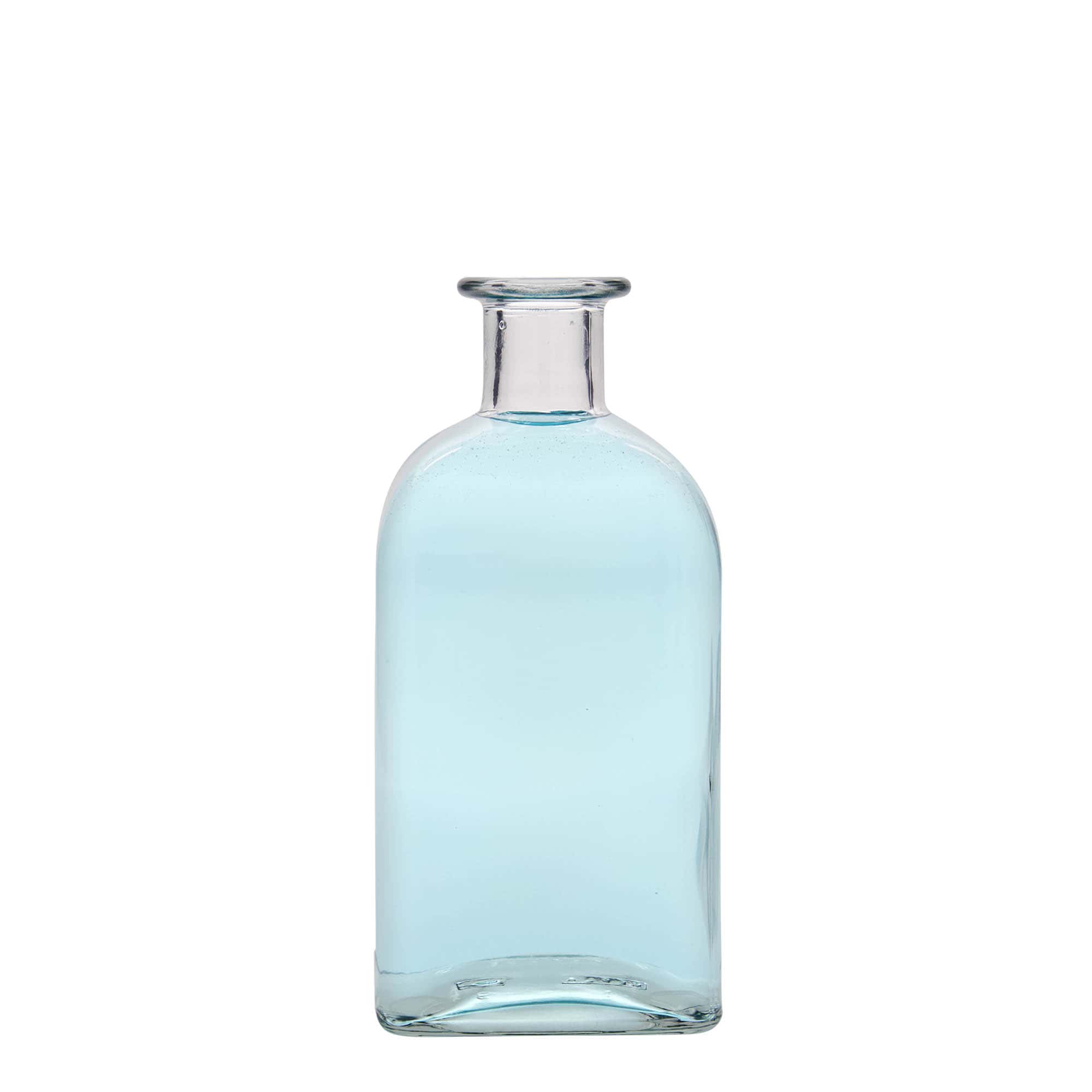500 ml glass bottle Apotheker Carré, square, opening: cork 500 ml glass bottle Apotheker Carré, square, opening: cork