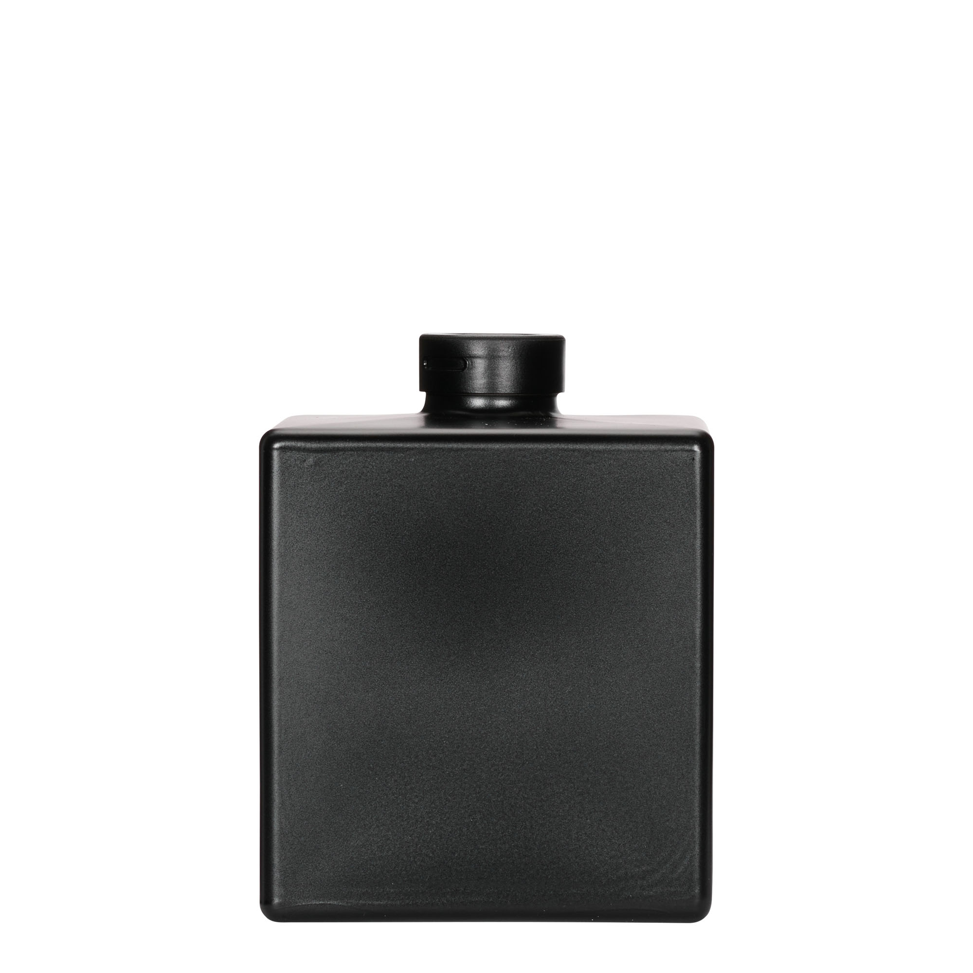 500 ml glass bottle 'Cube', square, black, opening: cork 500 ml glass bottle 'Cube', square, black, opening: cork
