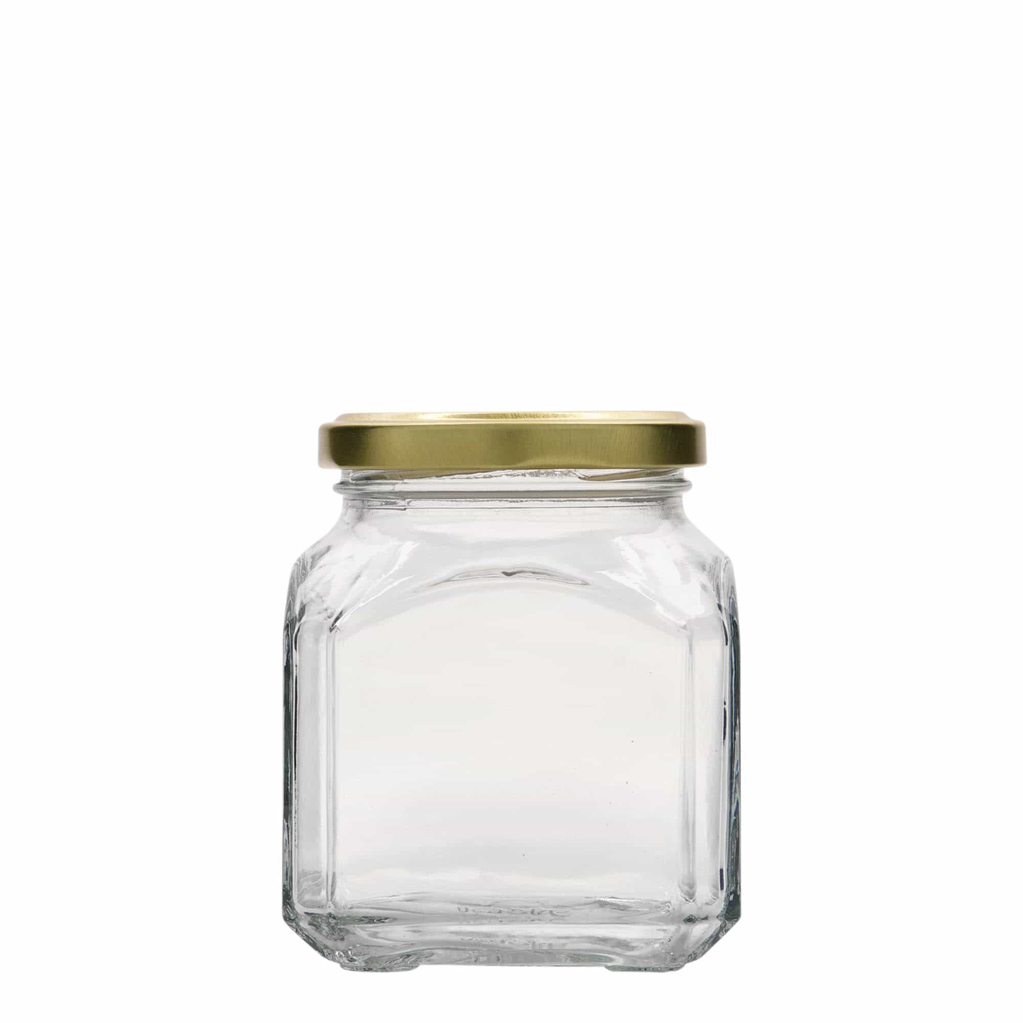 314 ml square jar 'Milano', closure: twist off (TO 63)