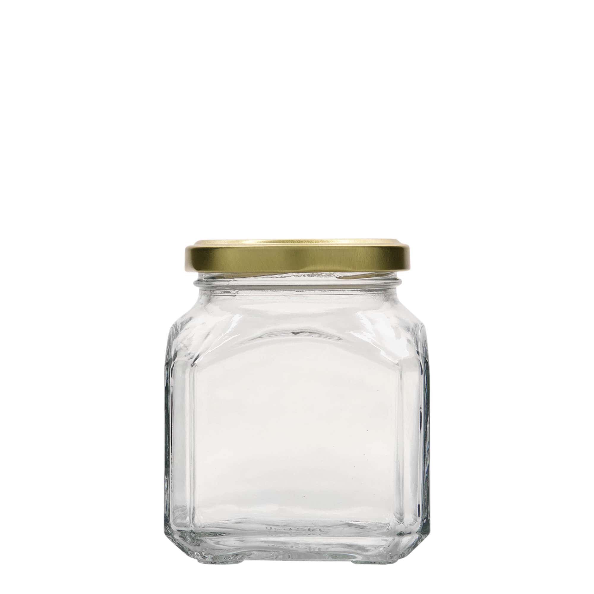314 ml square glass 'Milan', opening: Twist-Off (TO 63)