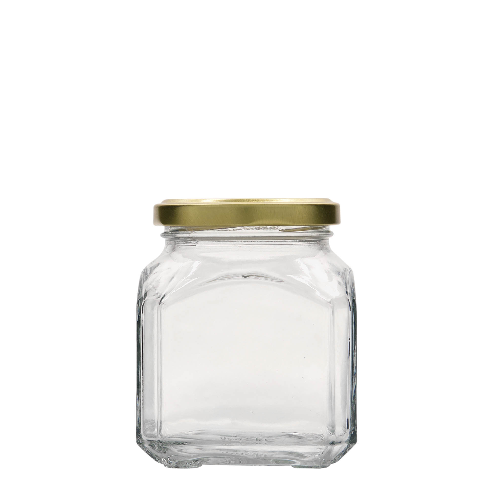 314 ml square glass ‘Milan’, opening: Twist-off (TO 63)