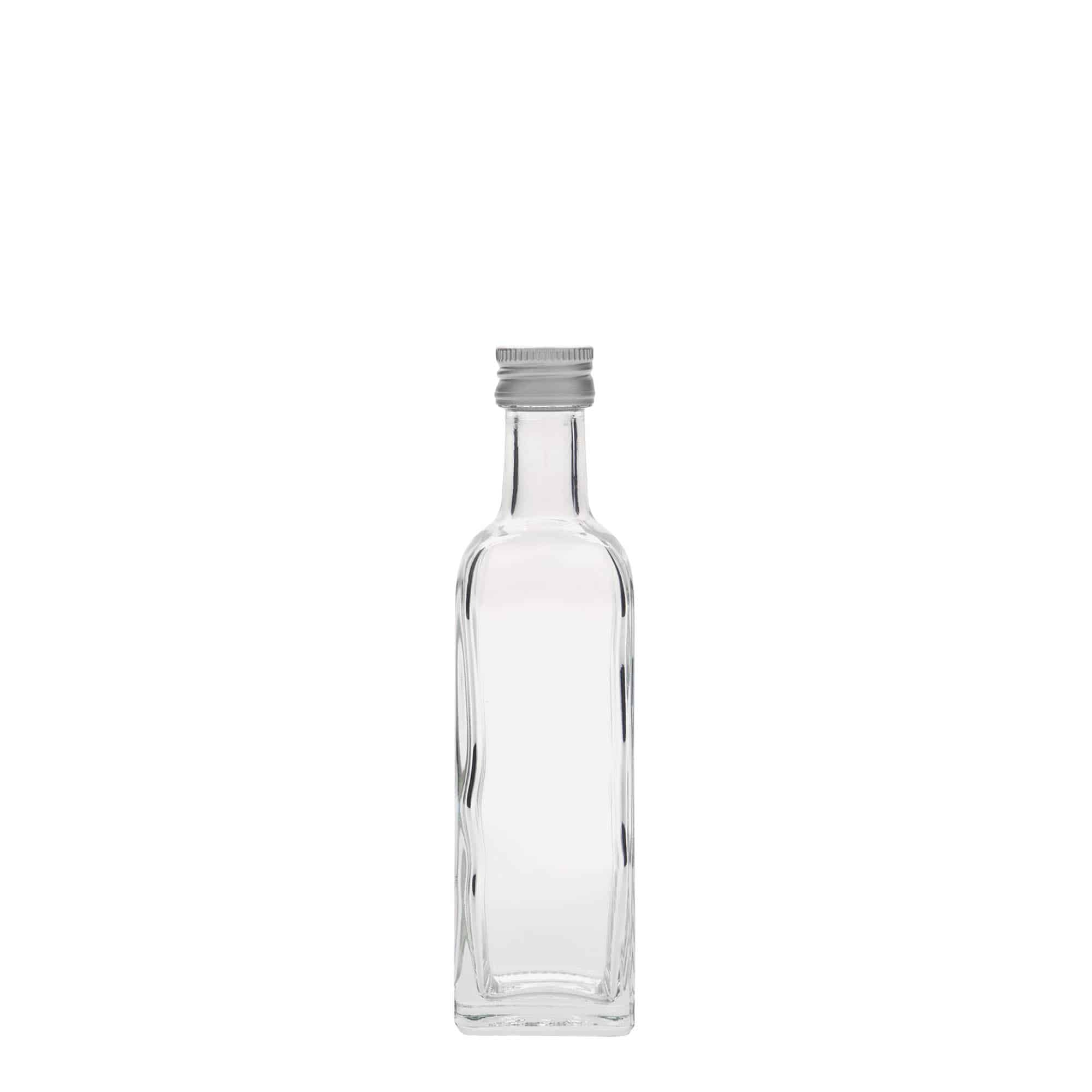 60 ml glass bottle 'Marasca', square, opening: PP 18