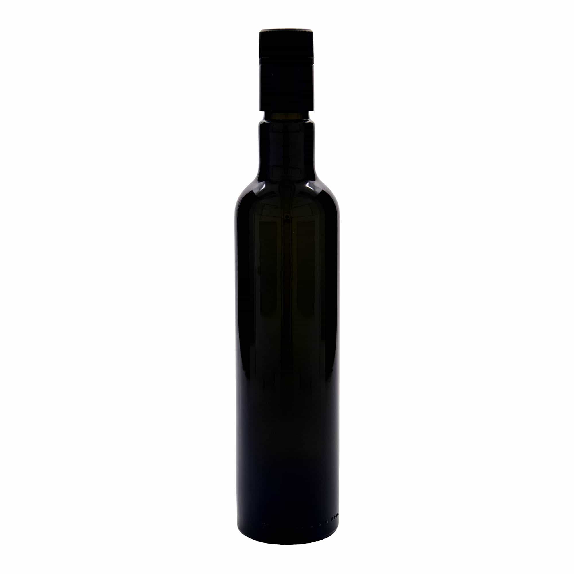 500 ml vinegar/oil bottle 'Willy New', glass, antique green, spout: DOP