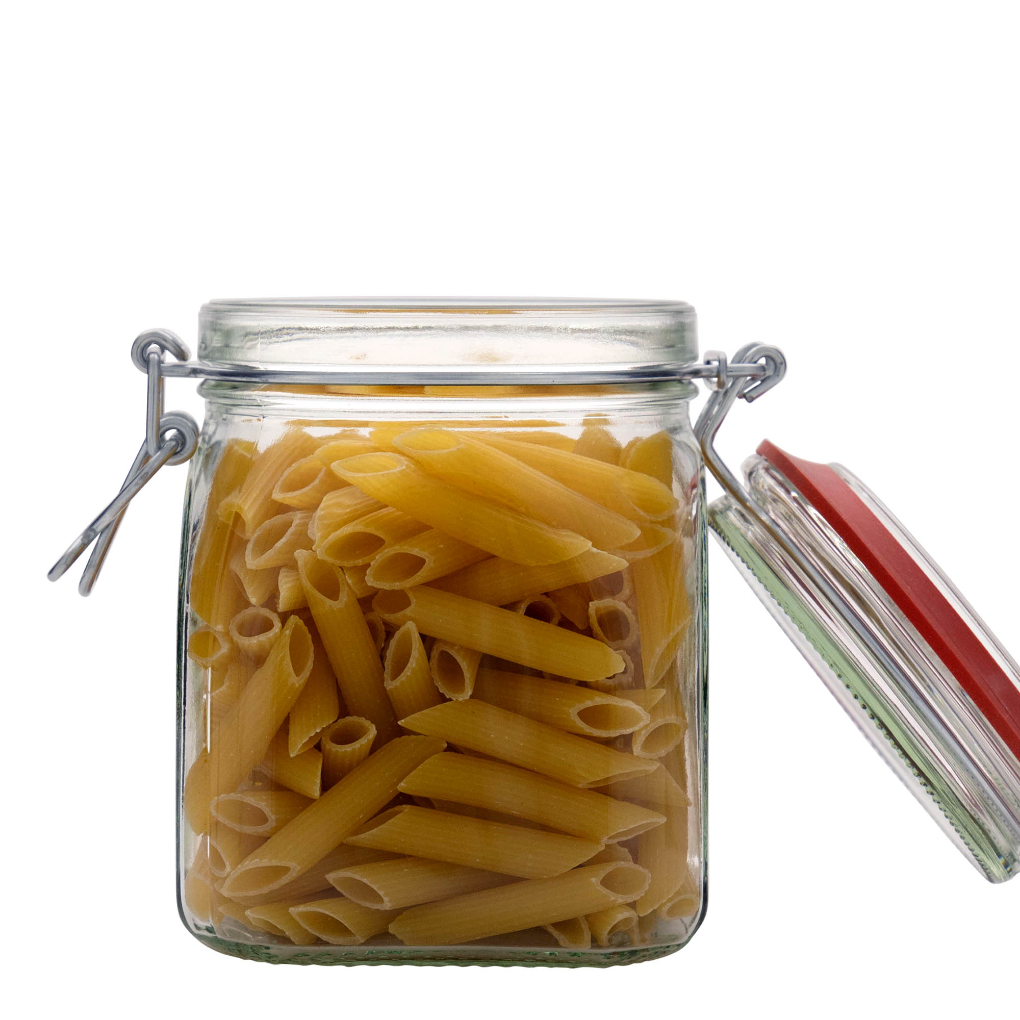 900 ml wire bail jar, square, opening: wire bail closure 900 ml wire bail jar, square, opening: wire bail closure