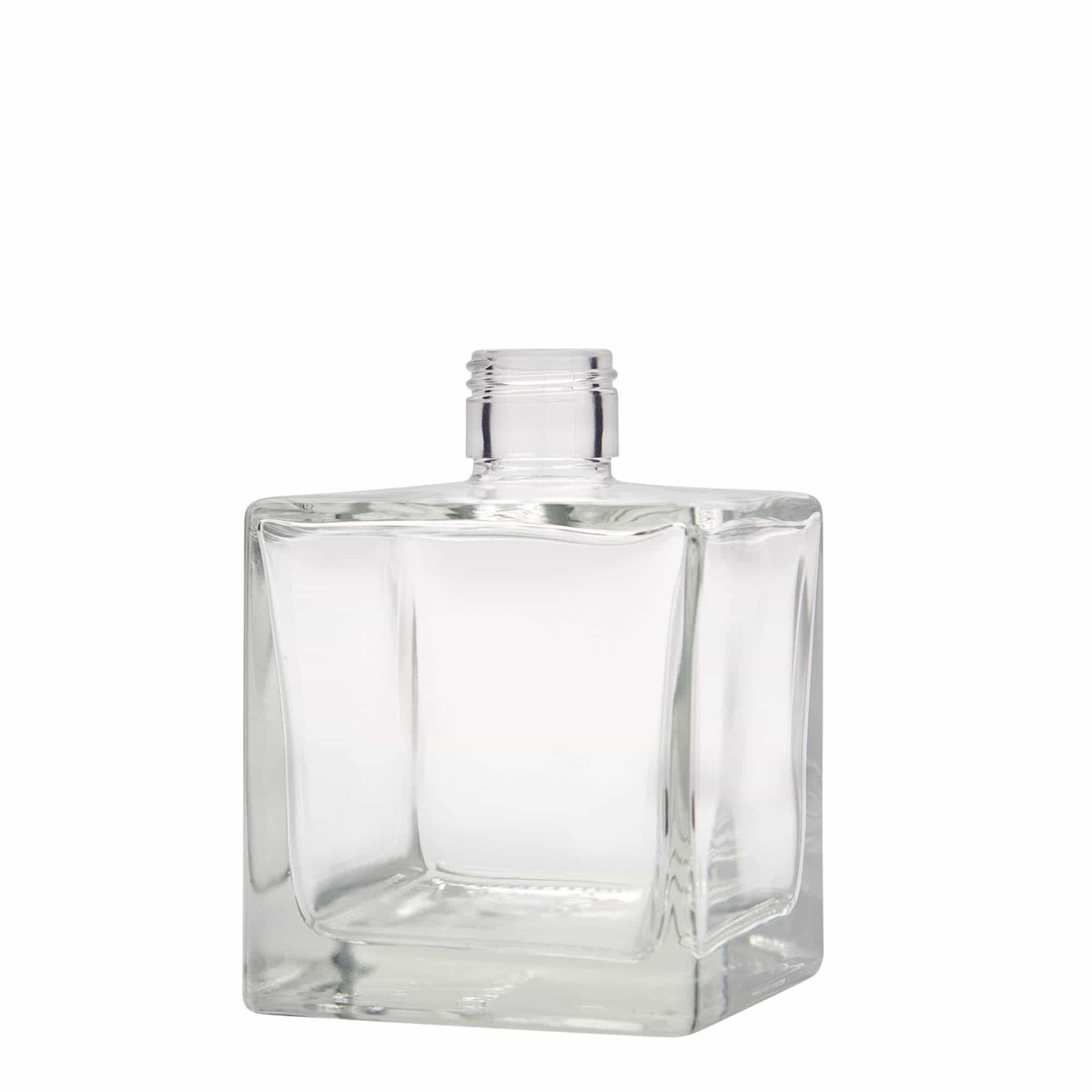 500 ml glass bottle 'Cube', square, closure: PP 31,5