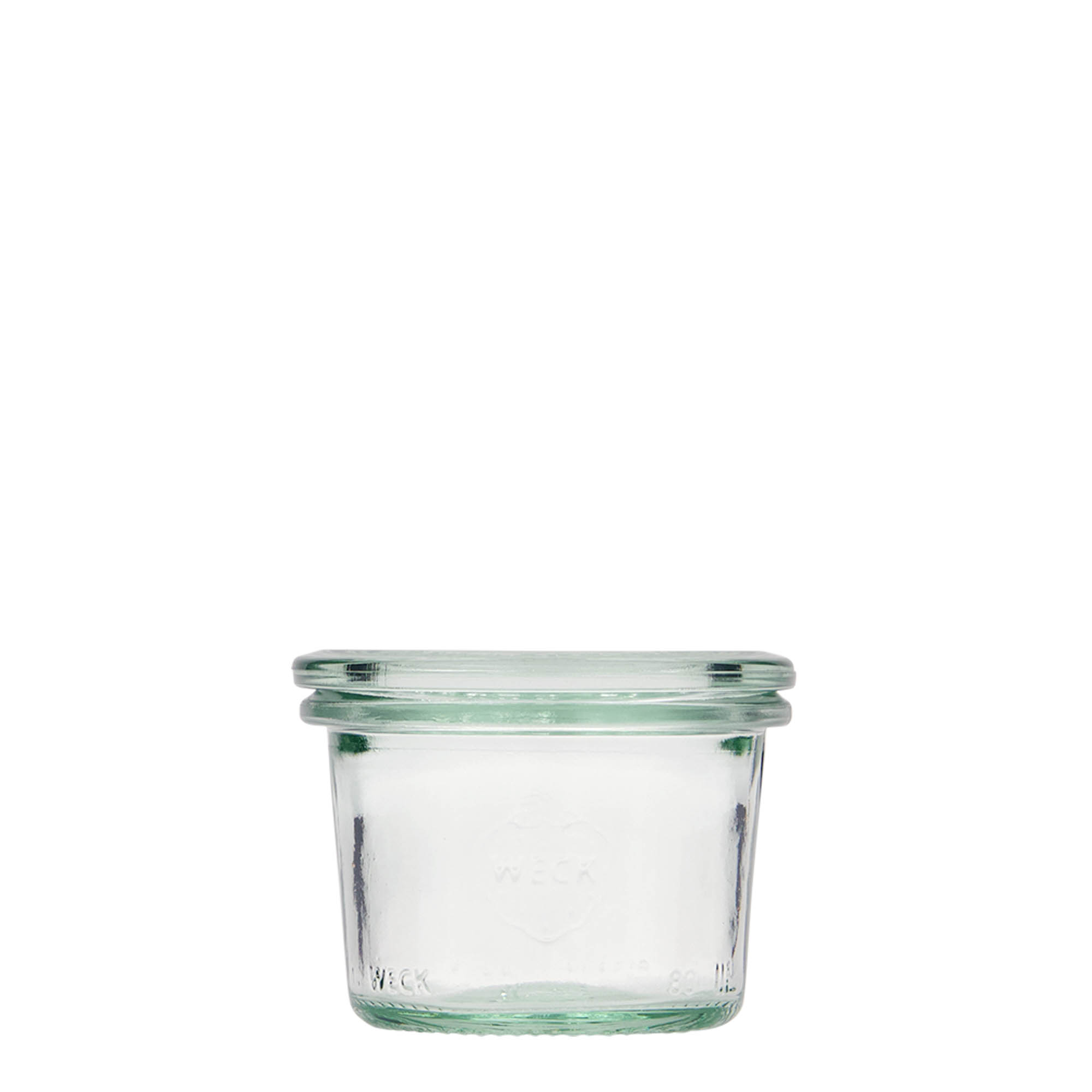 12x 80 ml WECK inverted jar with glass lid RR 60