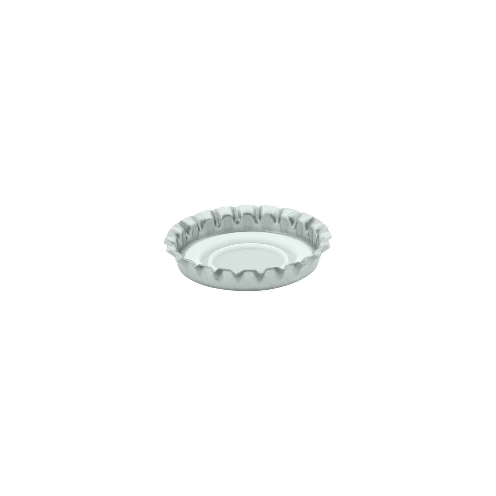 Crown caps 29 mm, metal, silver