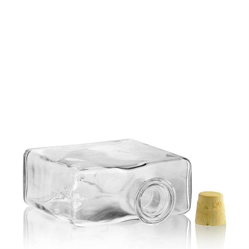 500 ml glass bottle 'Julia', rectangular, opening: cork